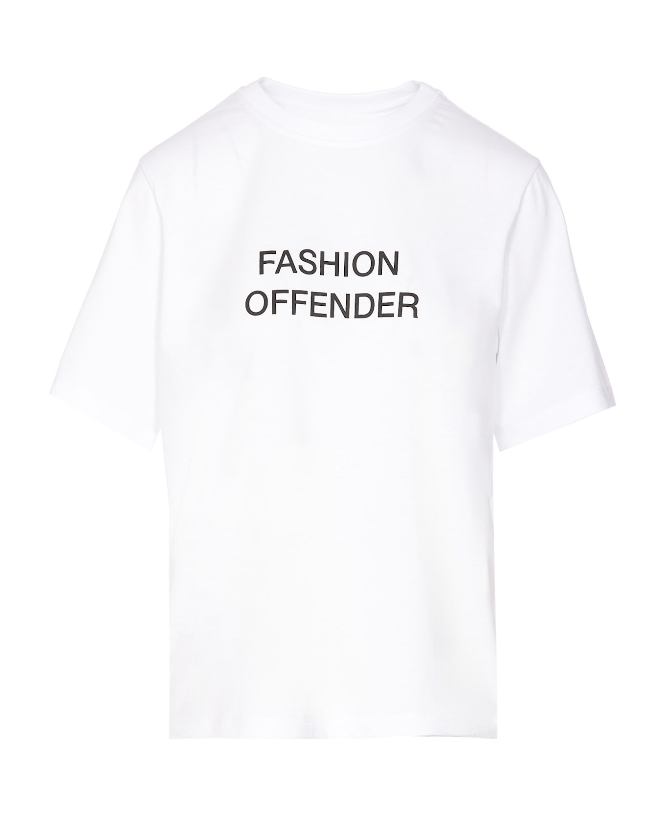 Victoria Beckham Fashion Offender Slogan T-shirt - White