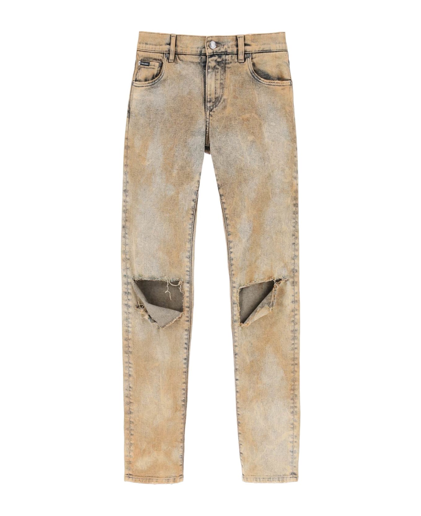 Dolce & Gabbana Ripped Denim Jeans - Variante Abbinata