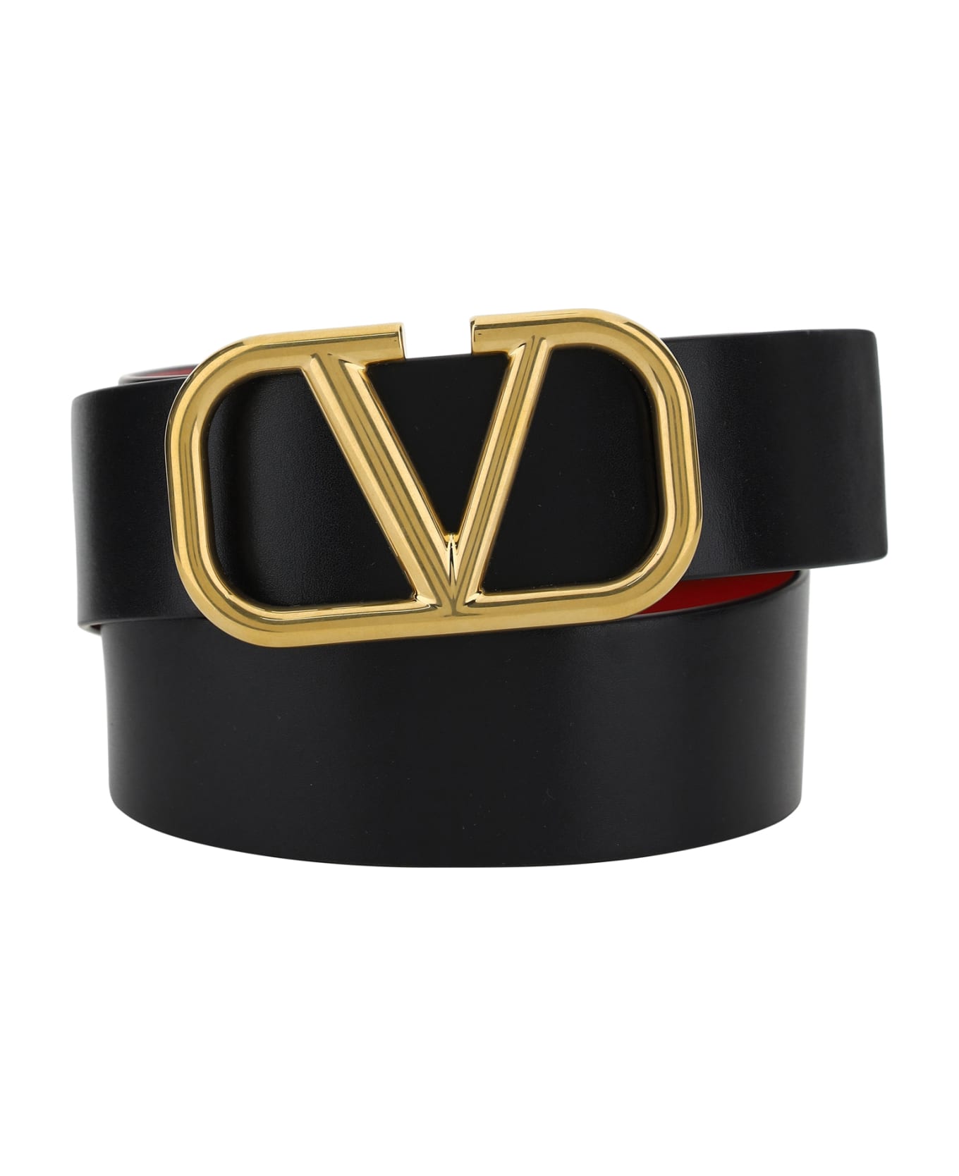 Valentino Garavani Vlogo Belt - Nero-rouge Pur ベルト