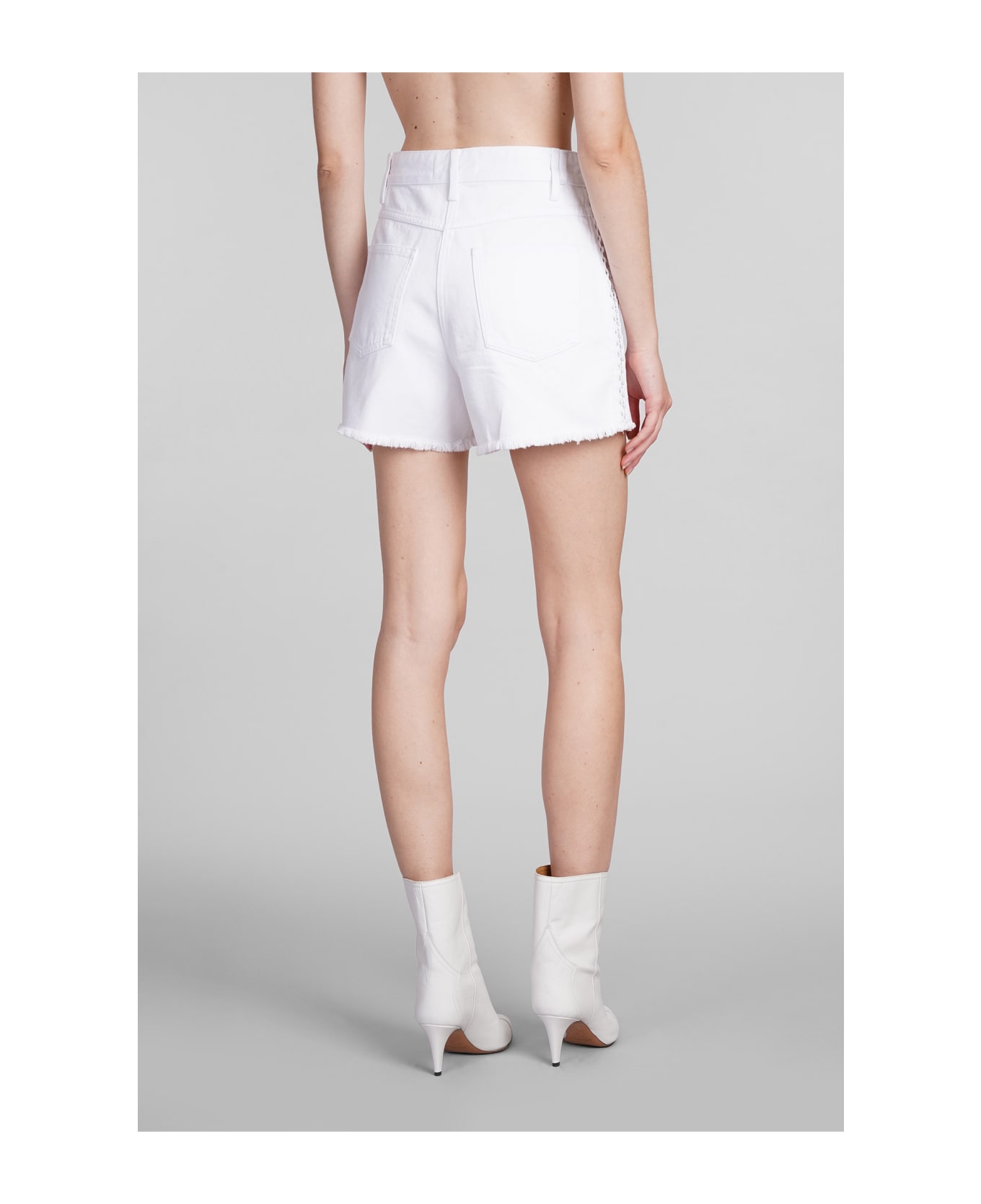 IRO Salvadors Shorts In White Cotton - white