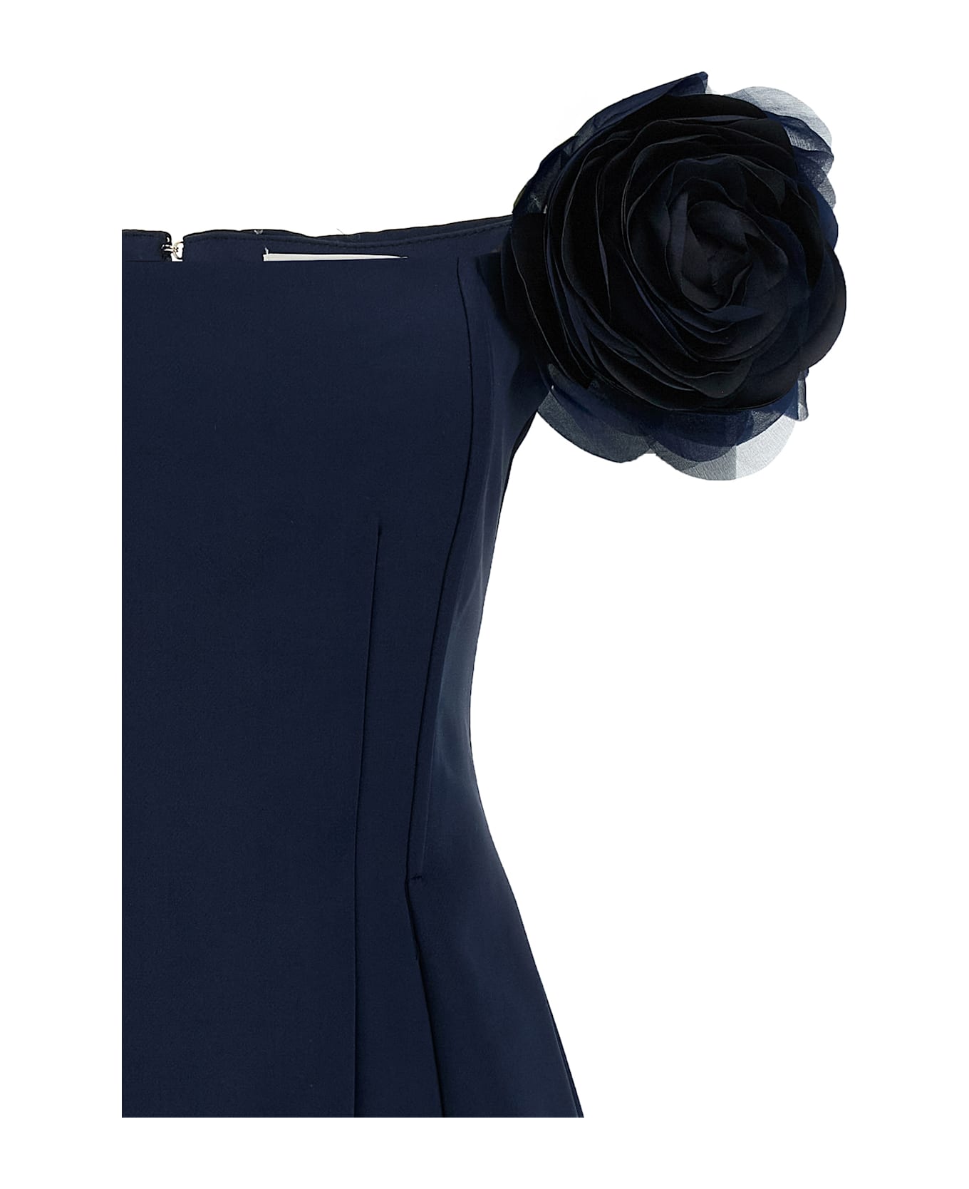 Elisabetta Franchi Floral Mini Dress - Blue