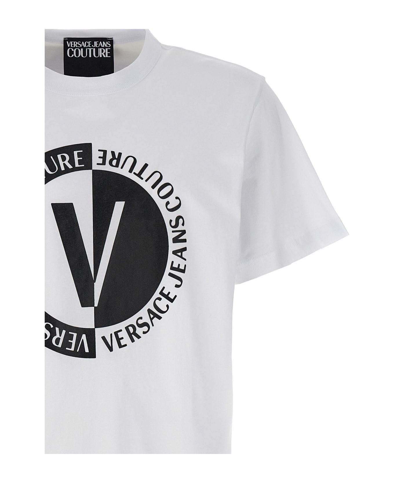 Versace Jeans Couture T-shirt 'emblem' - Bianco