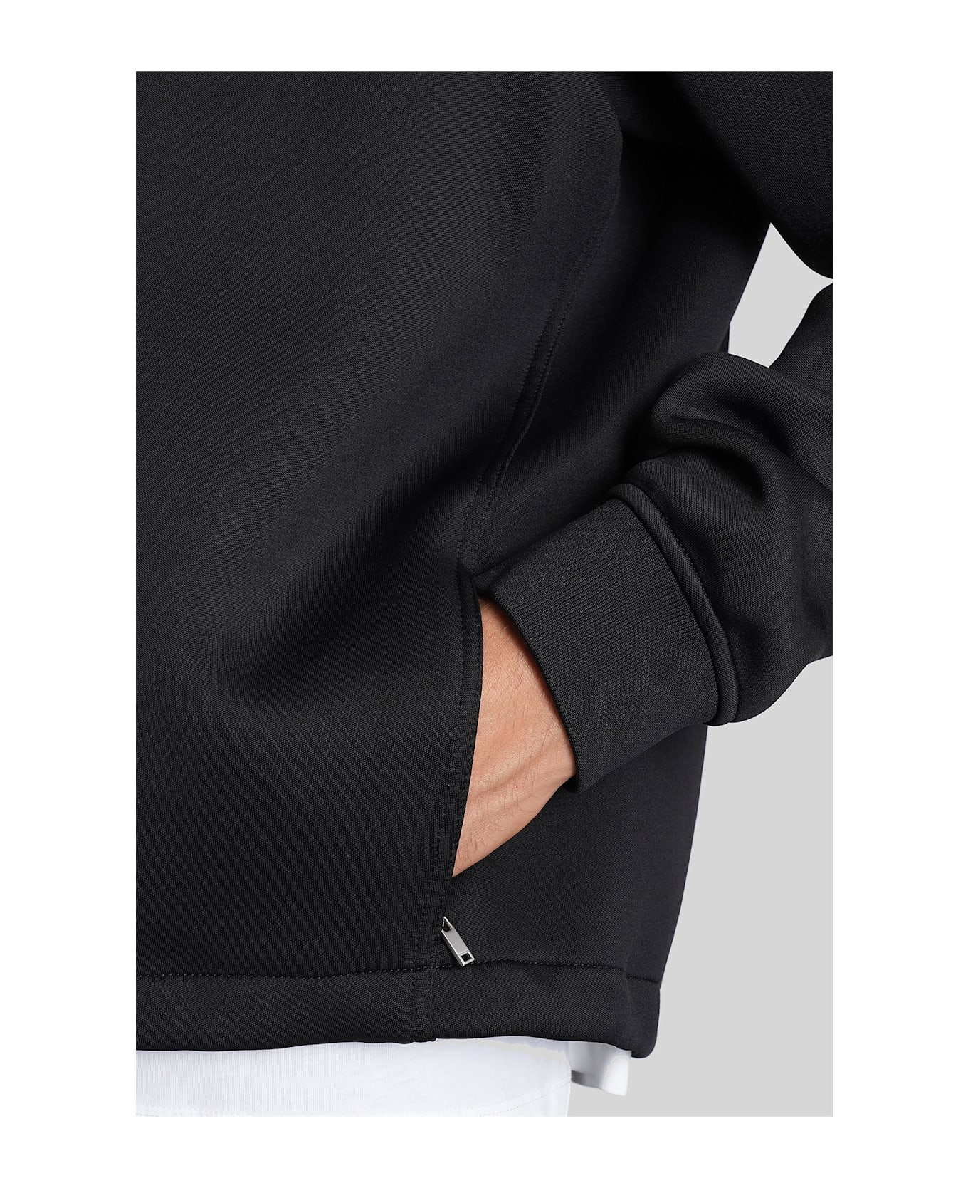 Jil Sander Sweatshirt In Black Polyamide - black