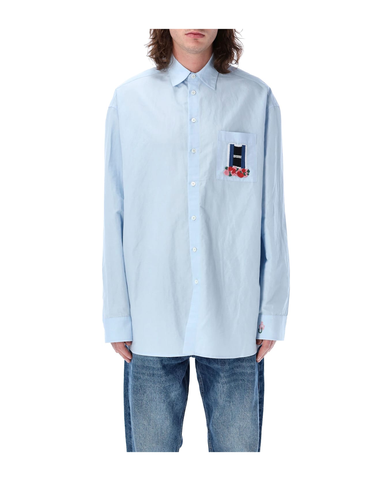 J.W. Anderson Window Emb Shirt - LIGHT BLUE