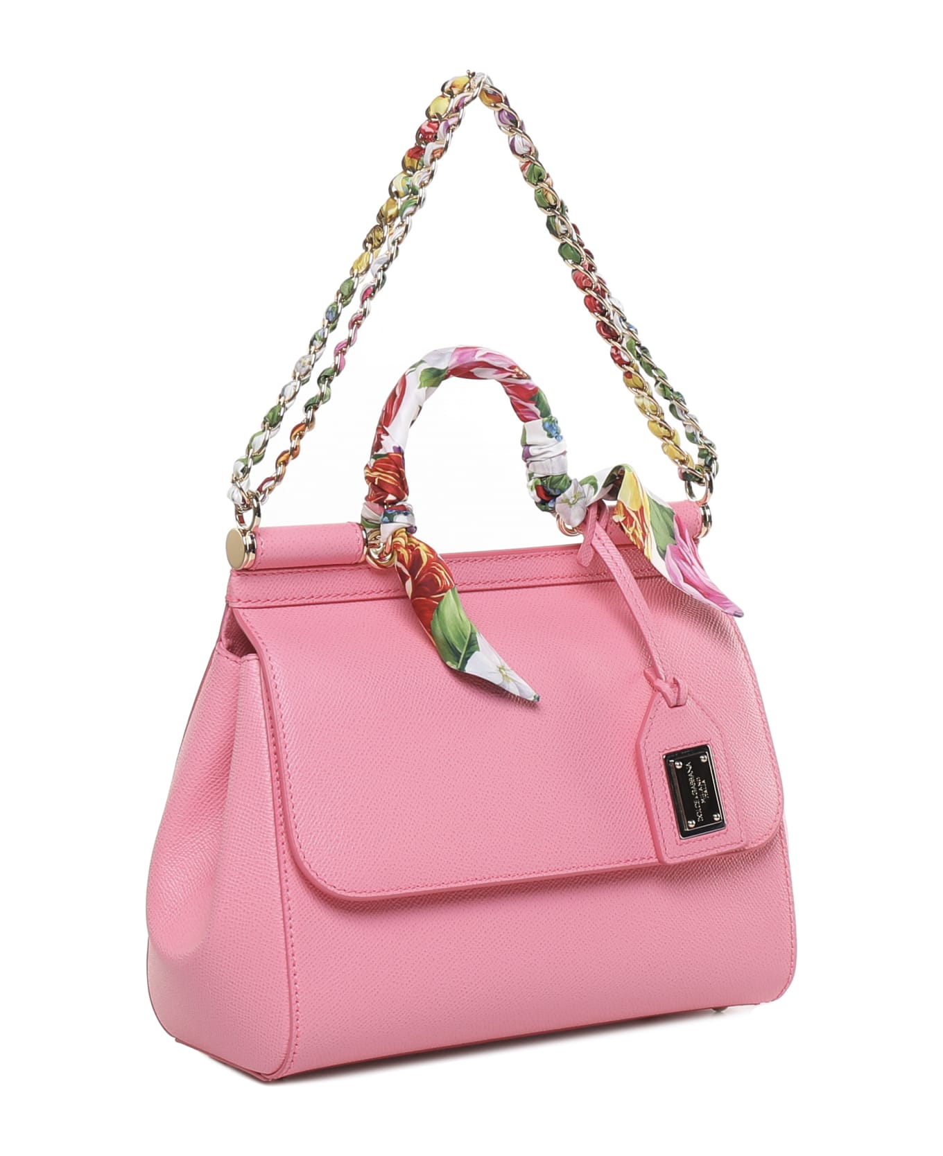 Dolce & Gabbana Sicily Bag In Calfskin - Rosa