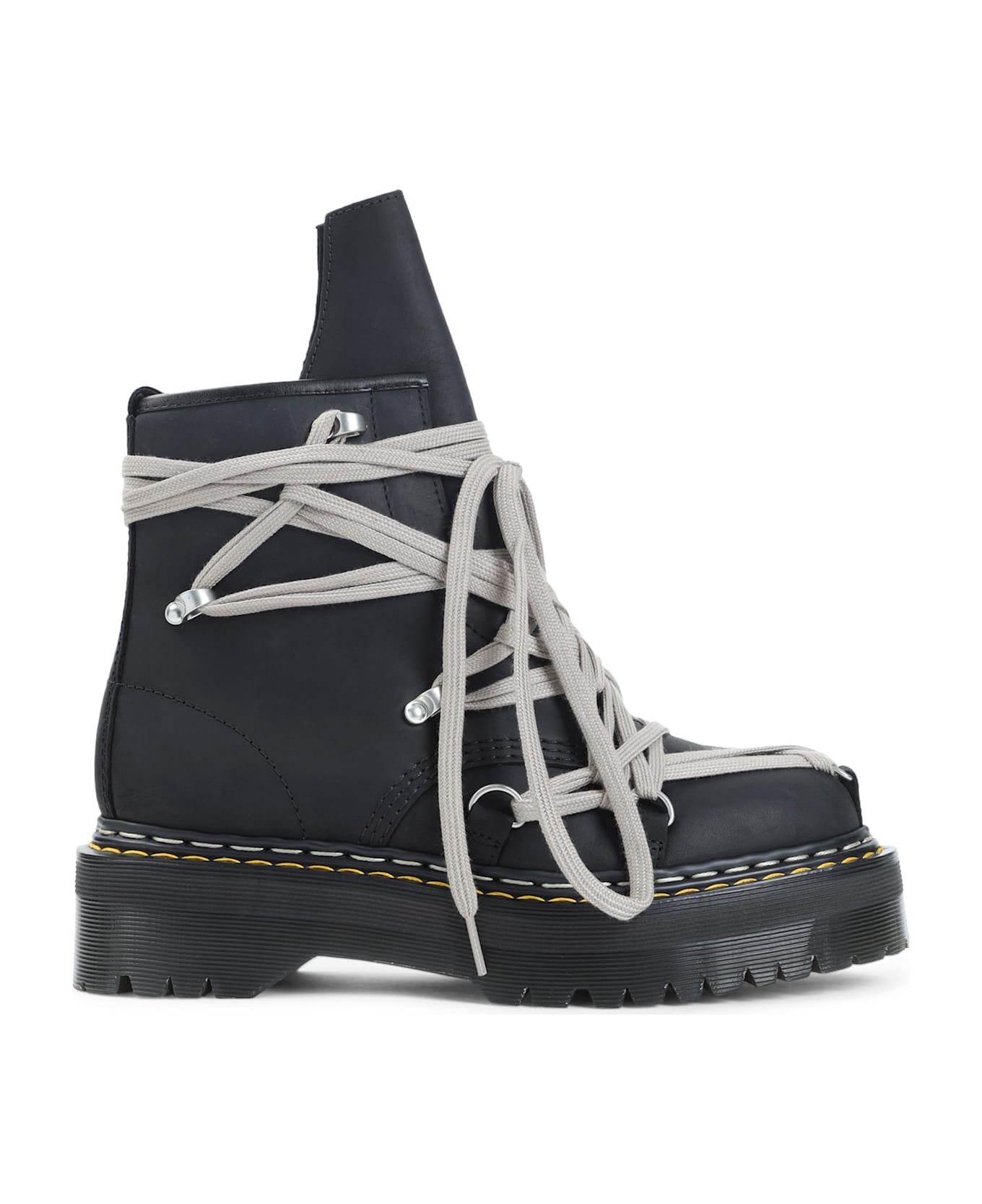 Rick Owens x Dr. Martens Leather Boots - Black