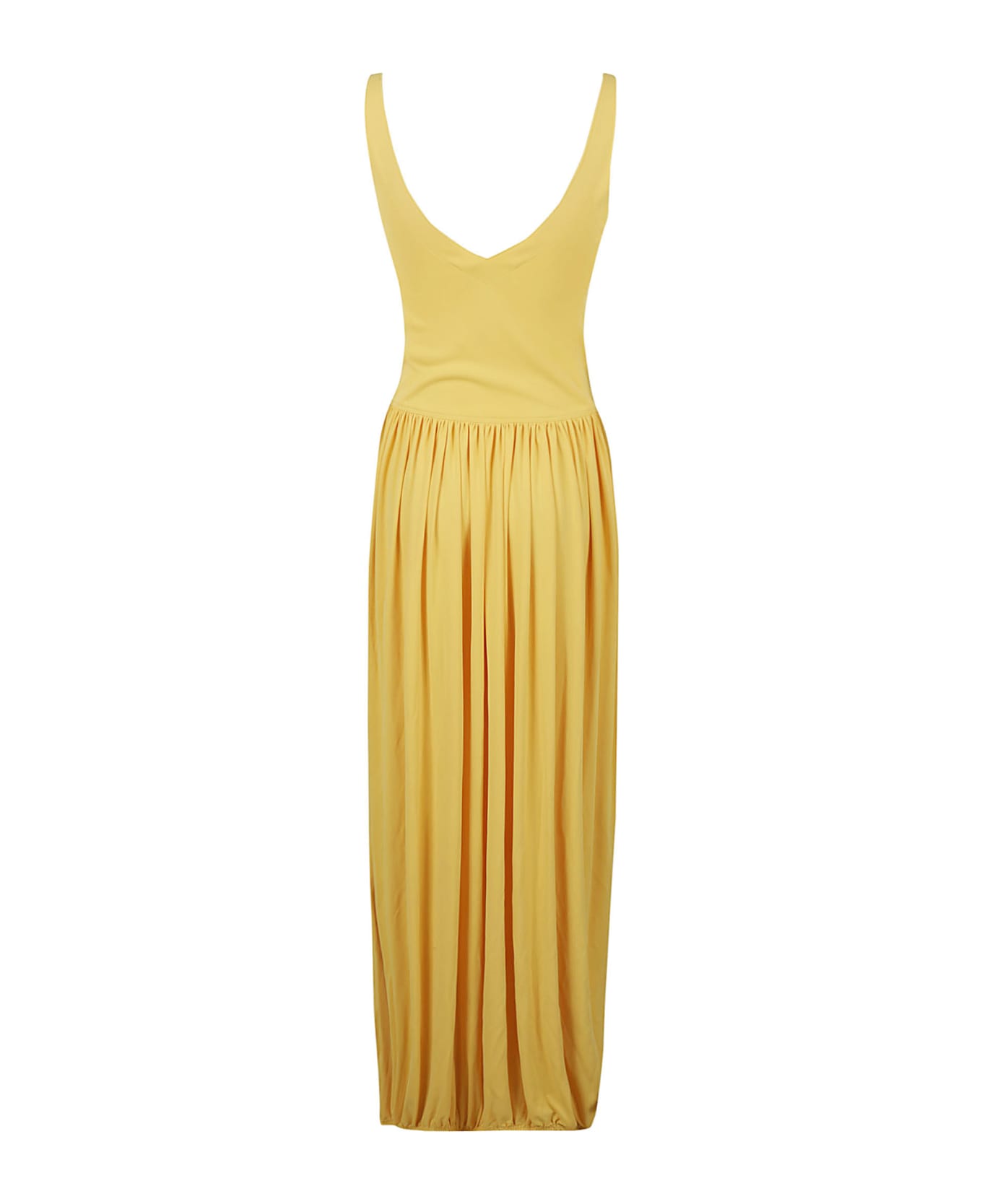 Lanvin Strap Waisted Midi Dress - Corn