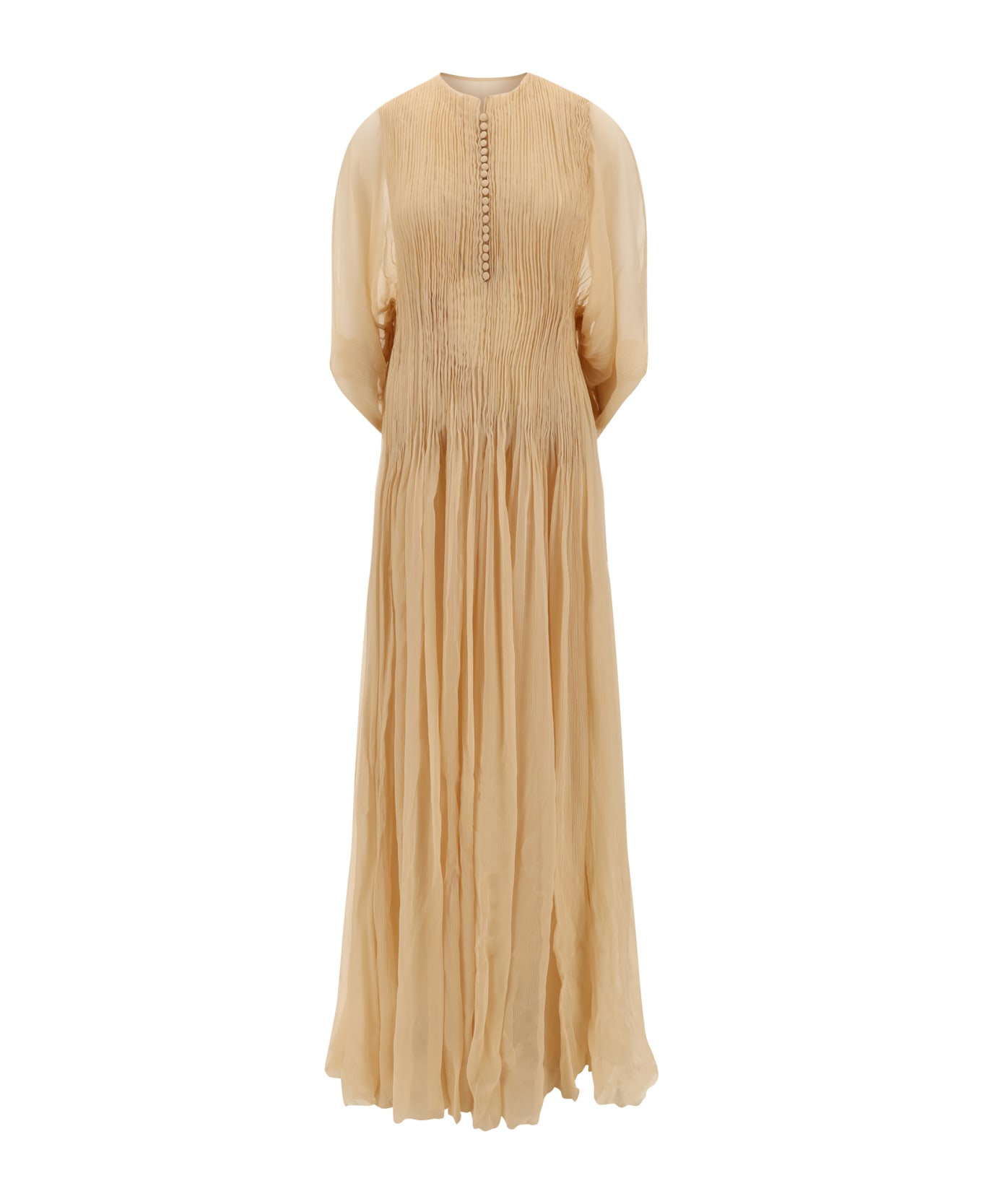 Ermanno Scervino Long Dress - Incense/beige ワンピース＆ドレス
