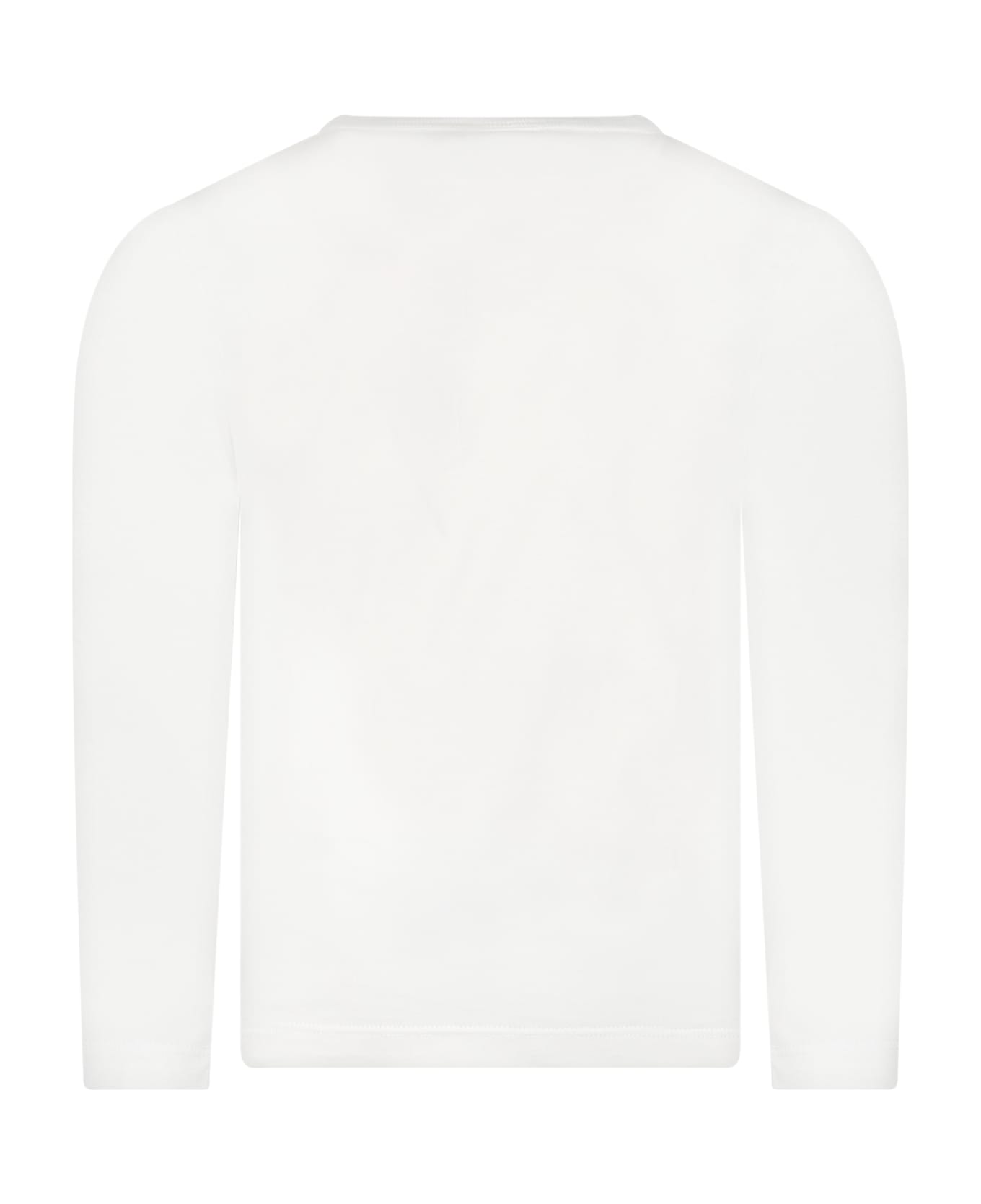 Stella McCartney Kids White T-shirt For Girl With Unicorn - White
