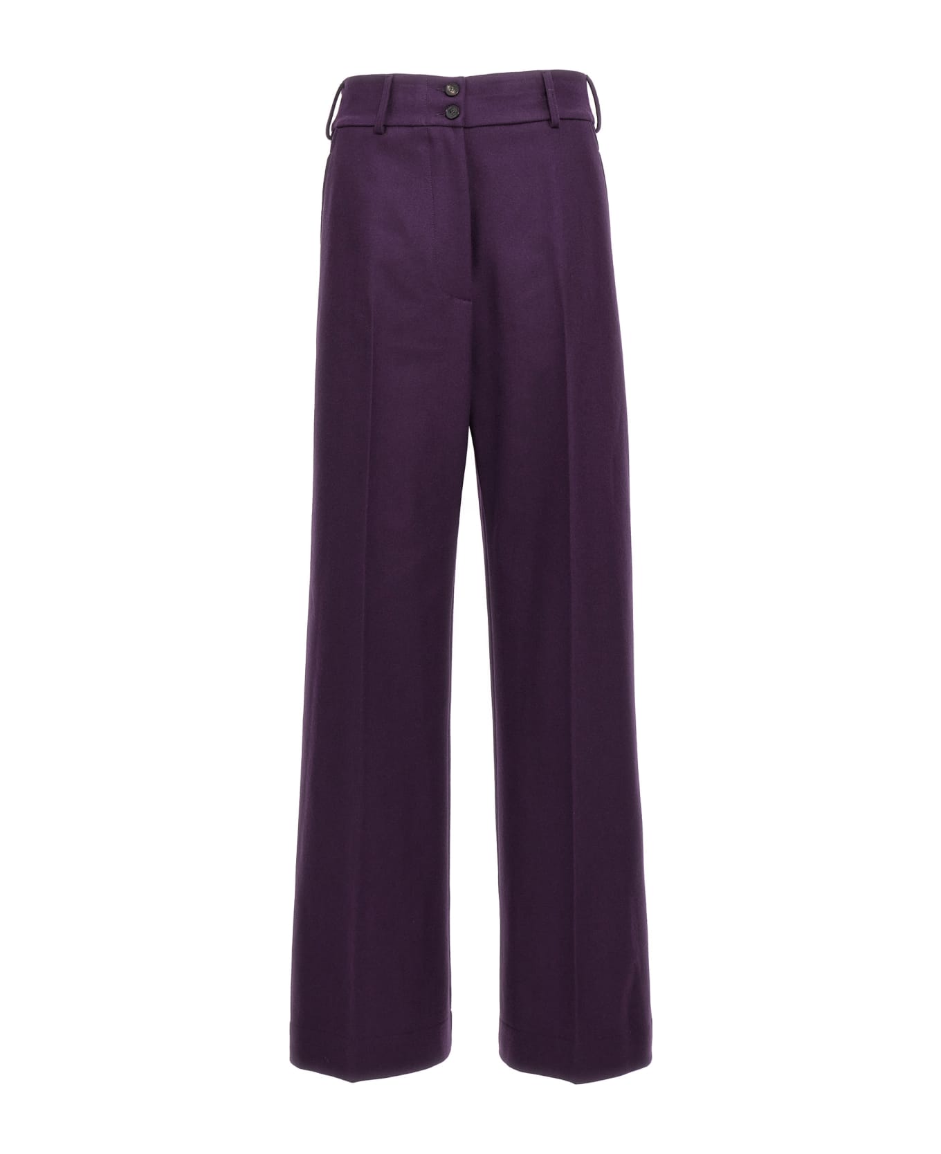 Etro Wool Pants - Purple