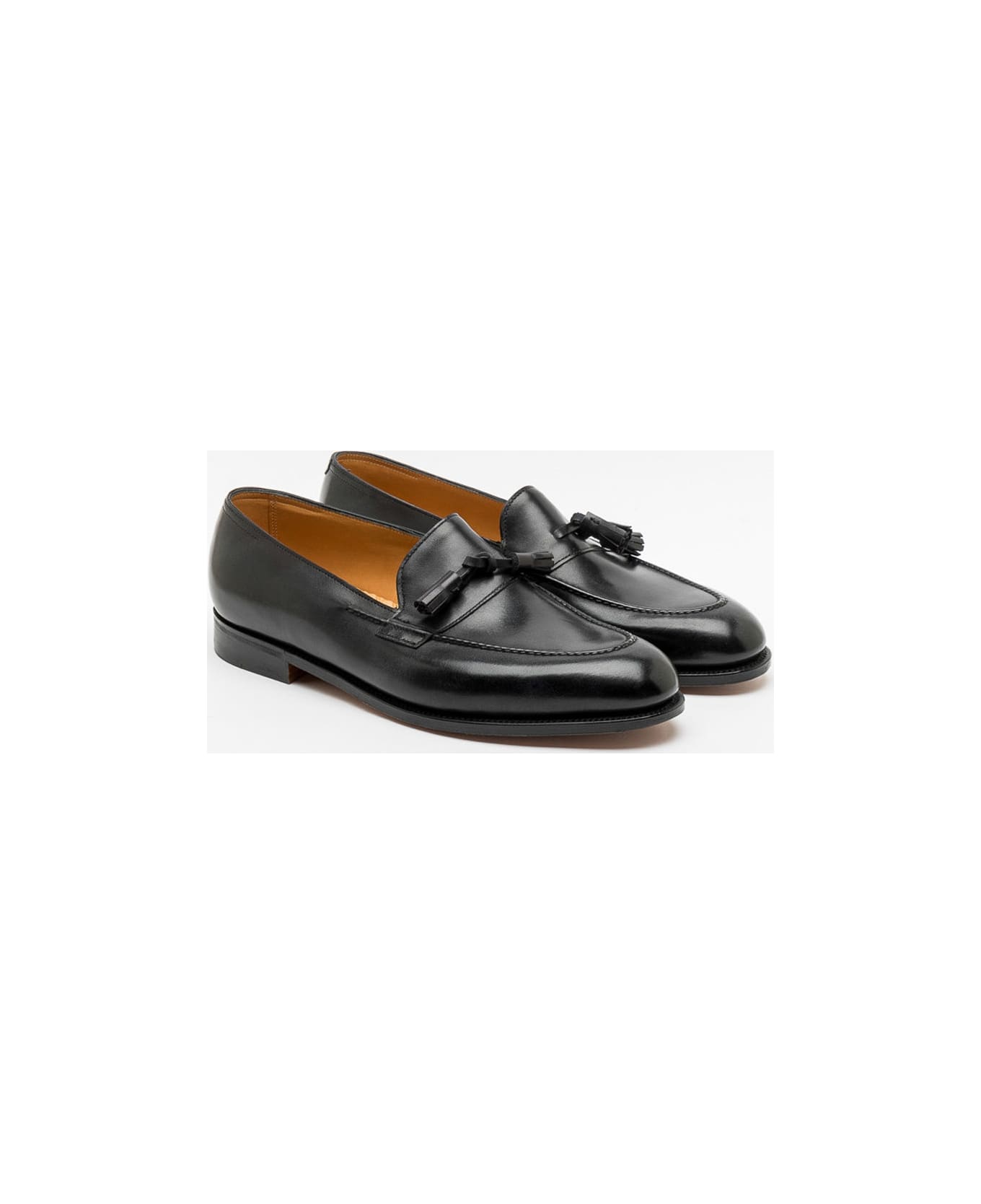 John Lobb Callington Black Museum Calf Tassel Loafer