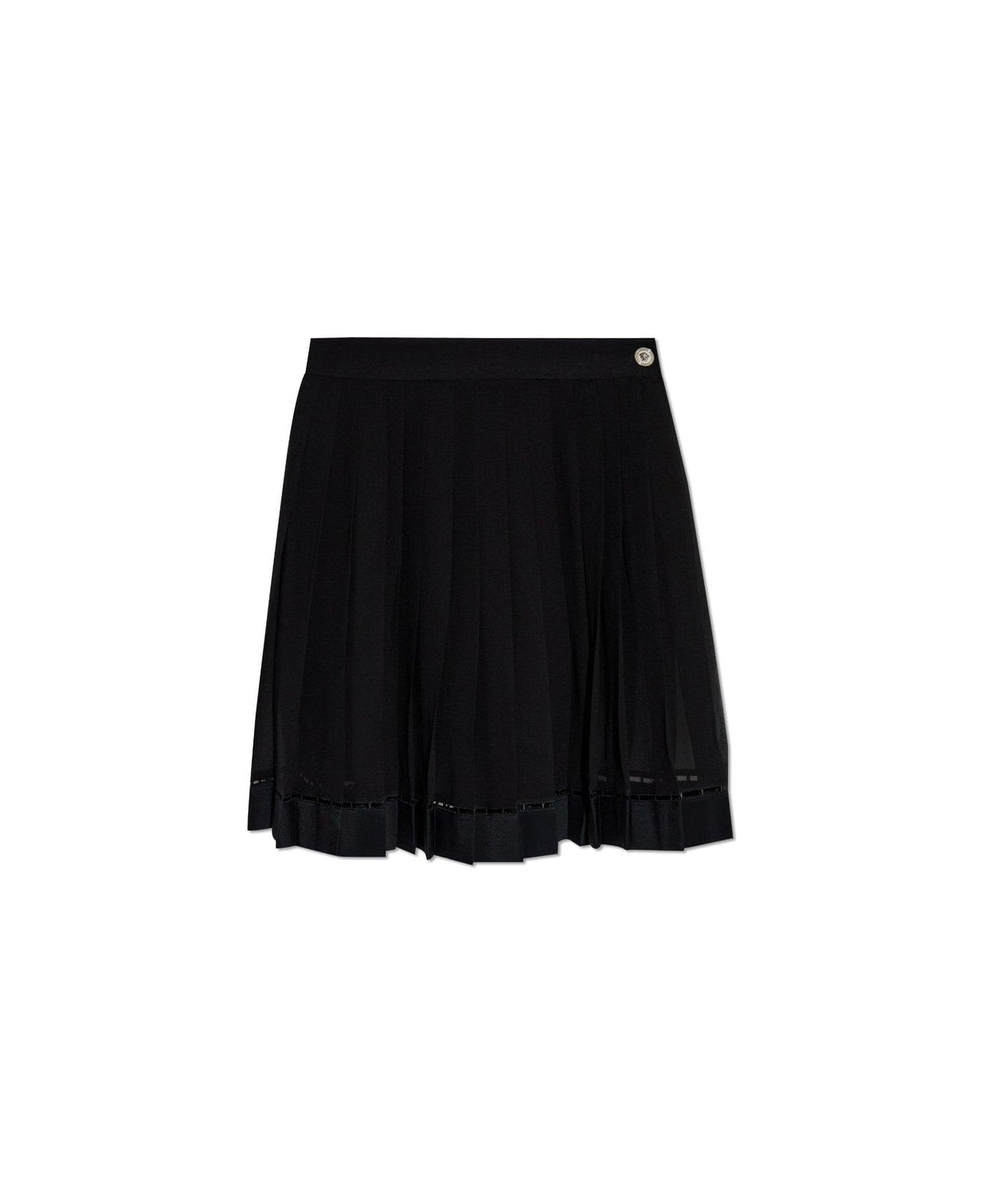 Versace Pleated Mini Skirt - Black