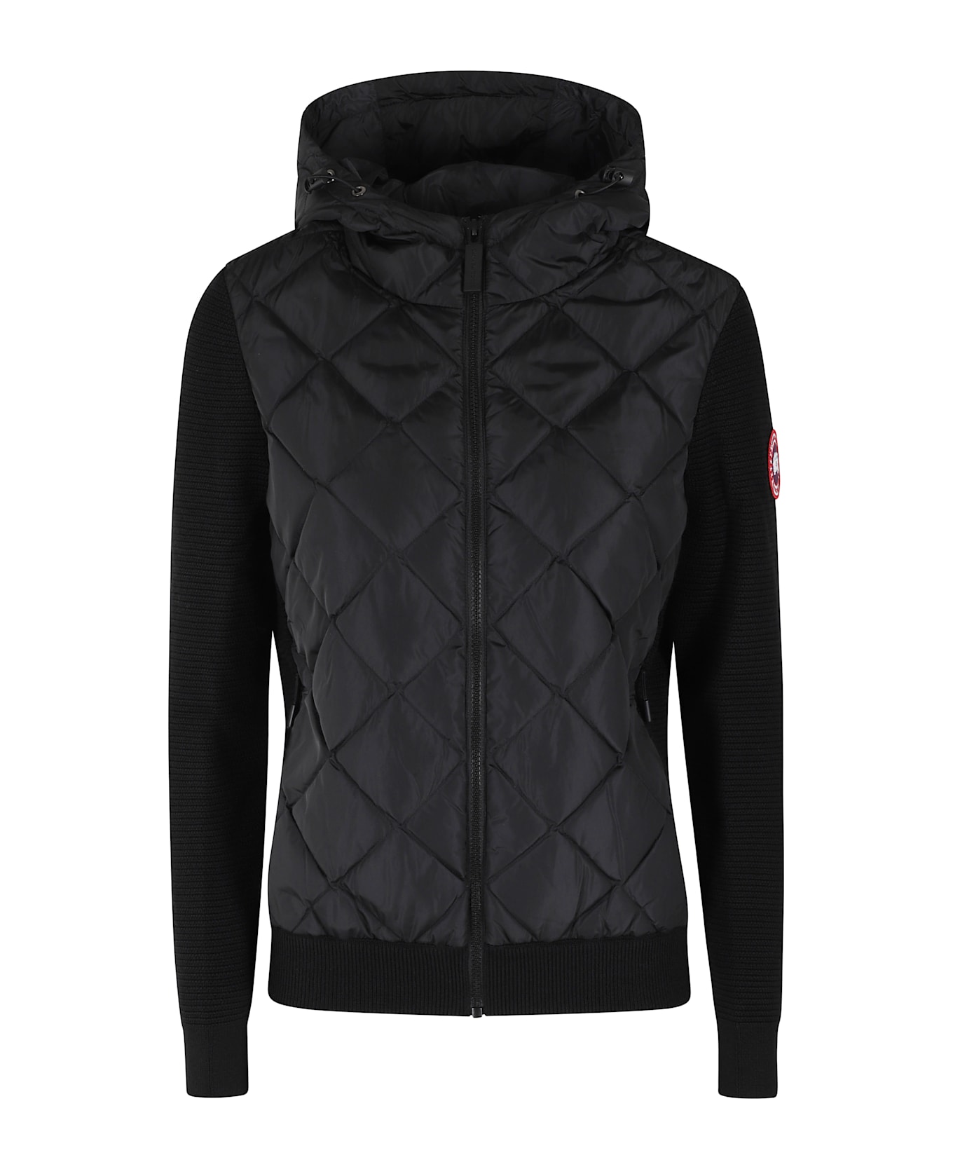 Canada Goose Hybridge Quiltyed Knit Hoody - Black