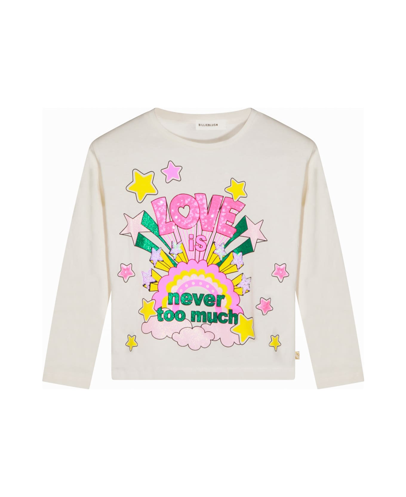 Billieblush Ivory Cotton Sweatshirt - Ivory
