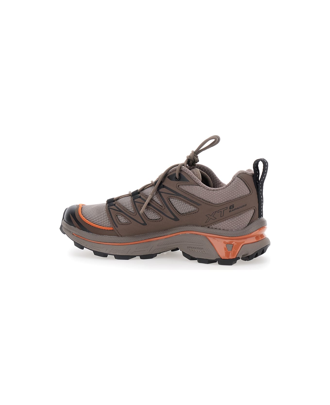 Salomon 'xt-6 Expanse' Brown Sneakers With Logo Applied On The Tongue And Chunky Sole In Fabric Unisex - Brown