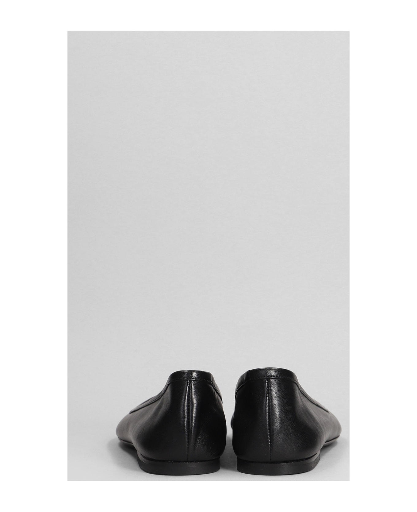 Ami Alexandre Mattiussi Ballet Flats In Black Leather - black