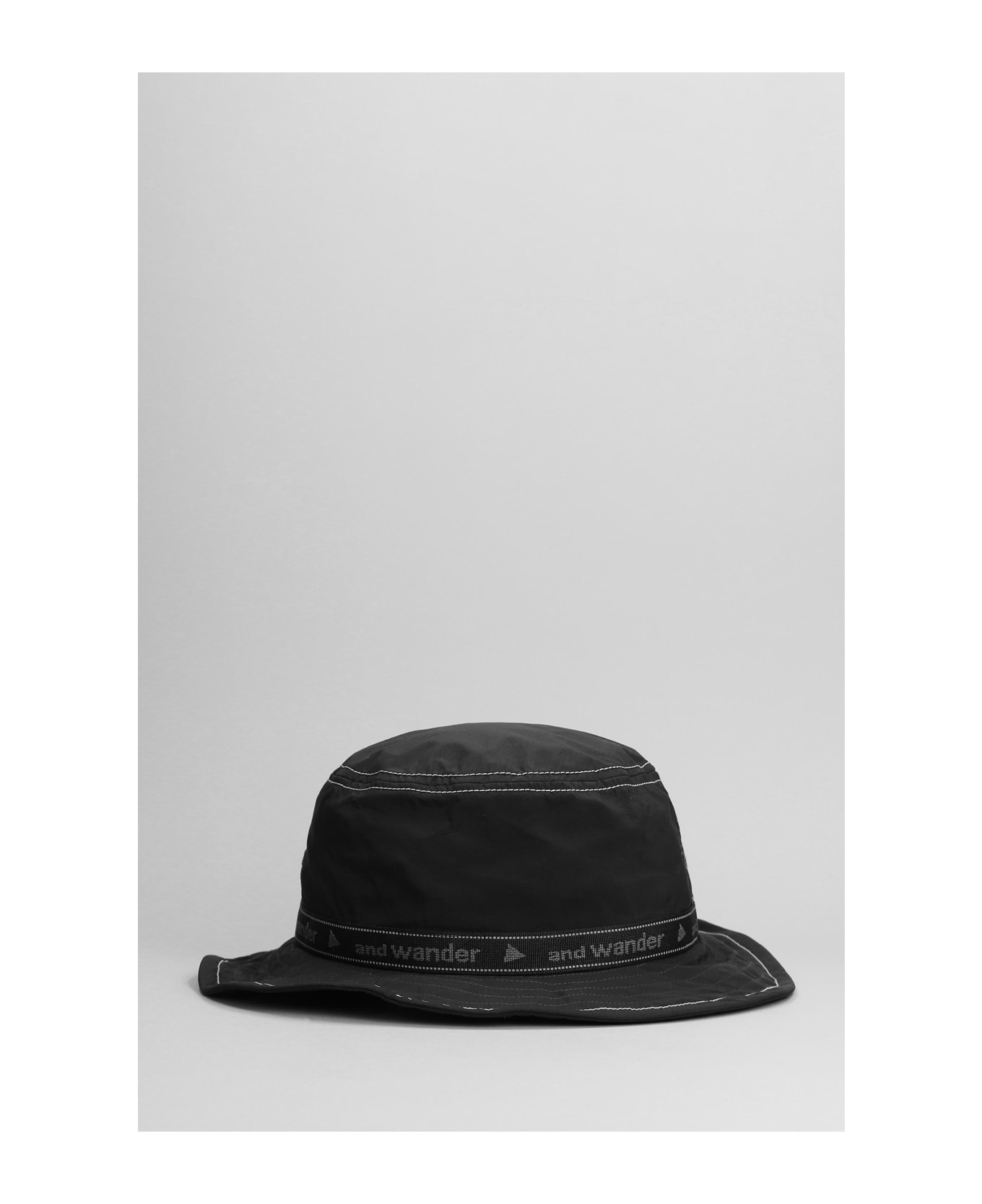 And Wander Hats In Black Nylon - black
