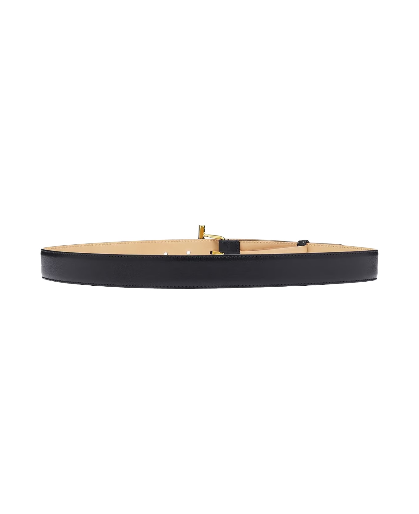 Alexander McQueen Sling Hip Belt In Black/gold - Black