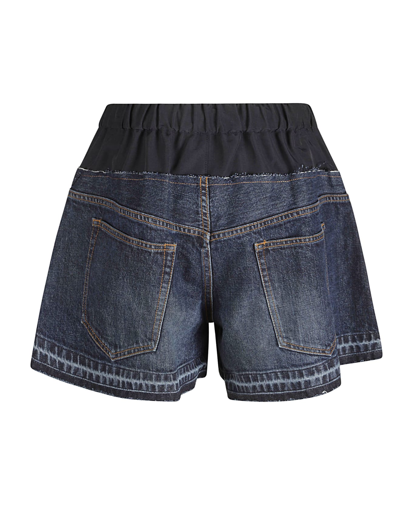 Sacai Double-layered Denim Shorts - Blue