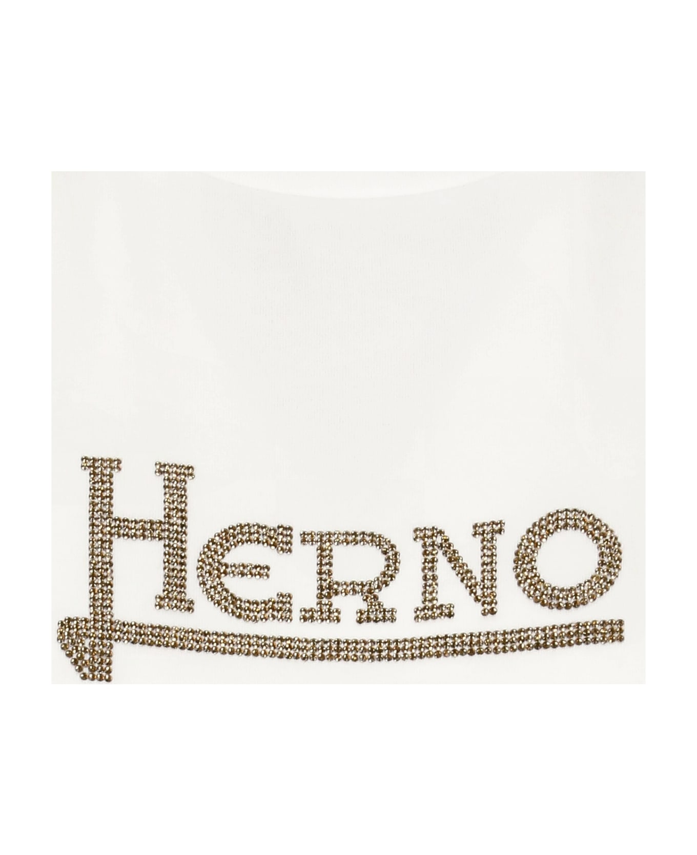 Herno Logo Cotton T-shirt - White