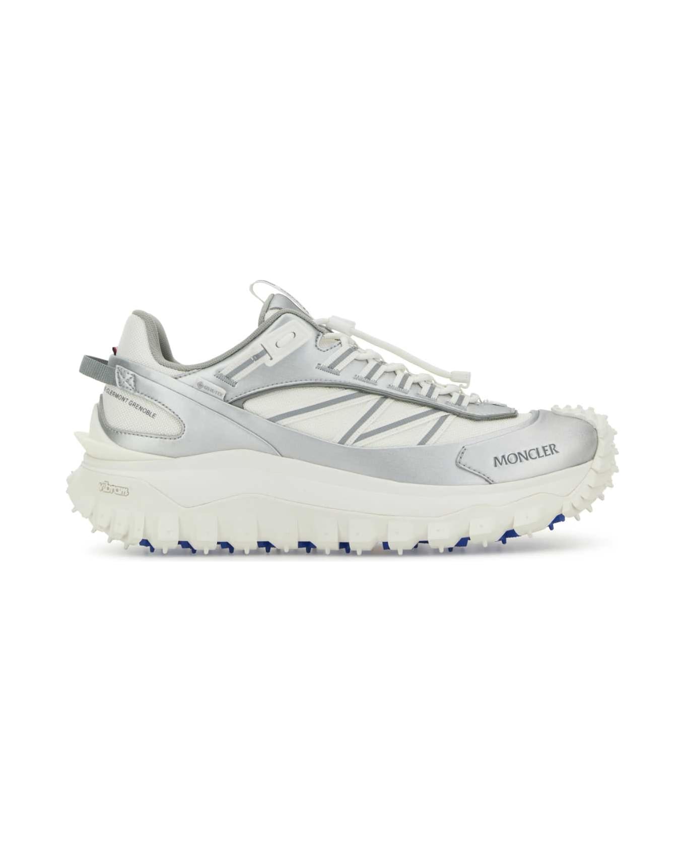 Moncler Two-tone Fabric And Leather Trailgrip Sneakers - M91