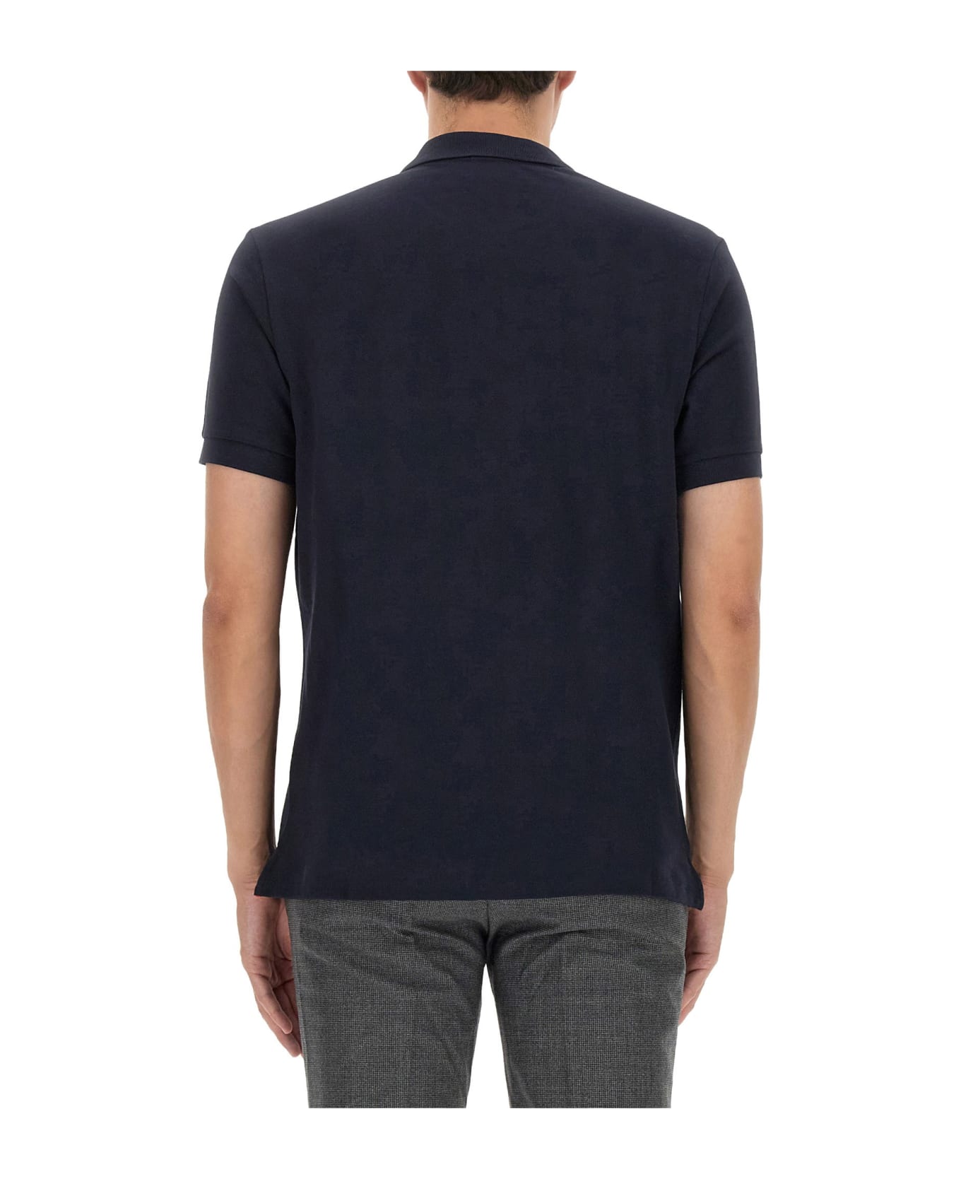 PS by Paul Smith Polo Shirt With Zebra Patch - NAVY