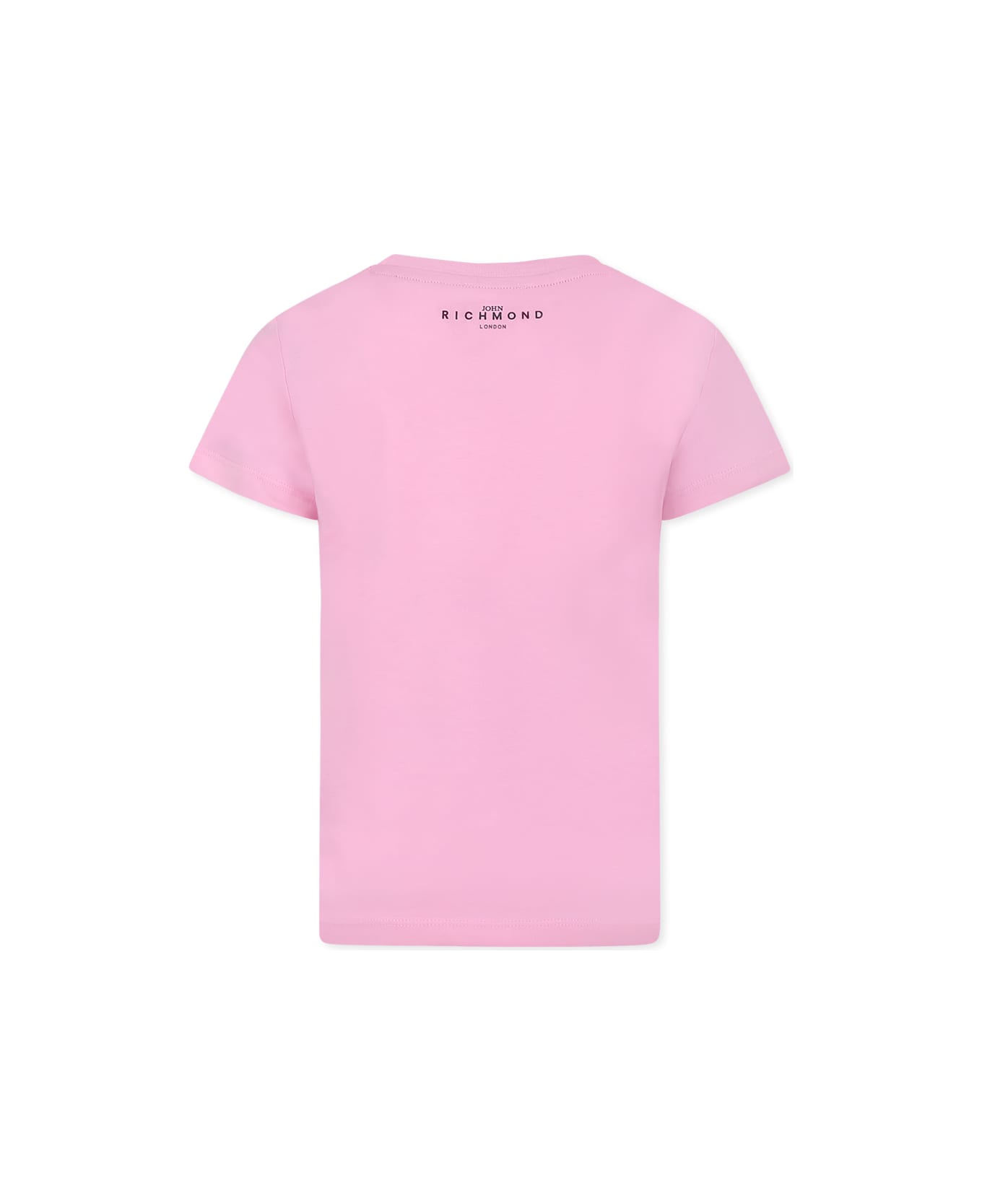 Richmond Pink T-shirt For Girl With Logo - Pink
