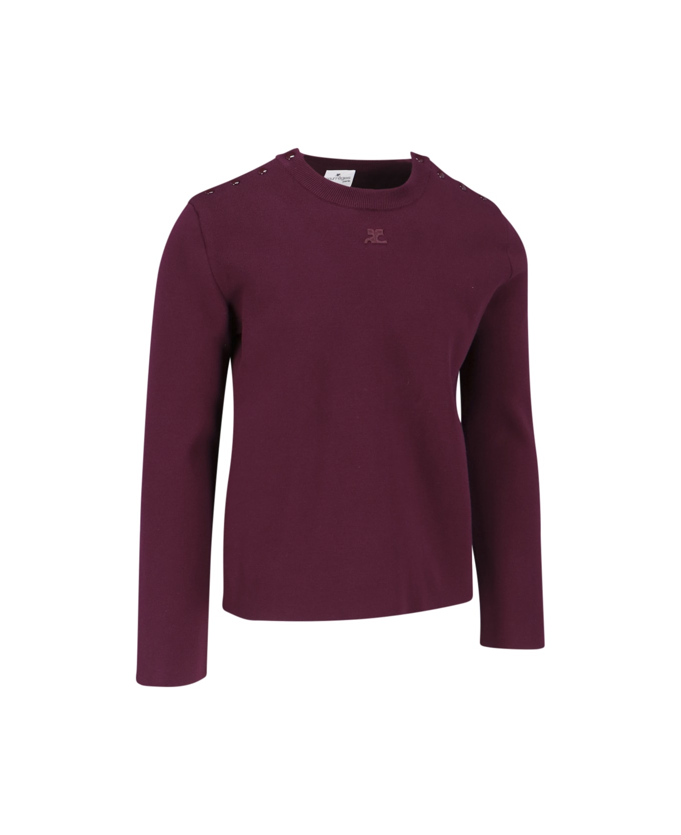 Courrèges 'snaps' Sweater - Purple