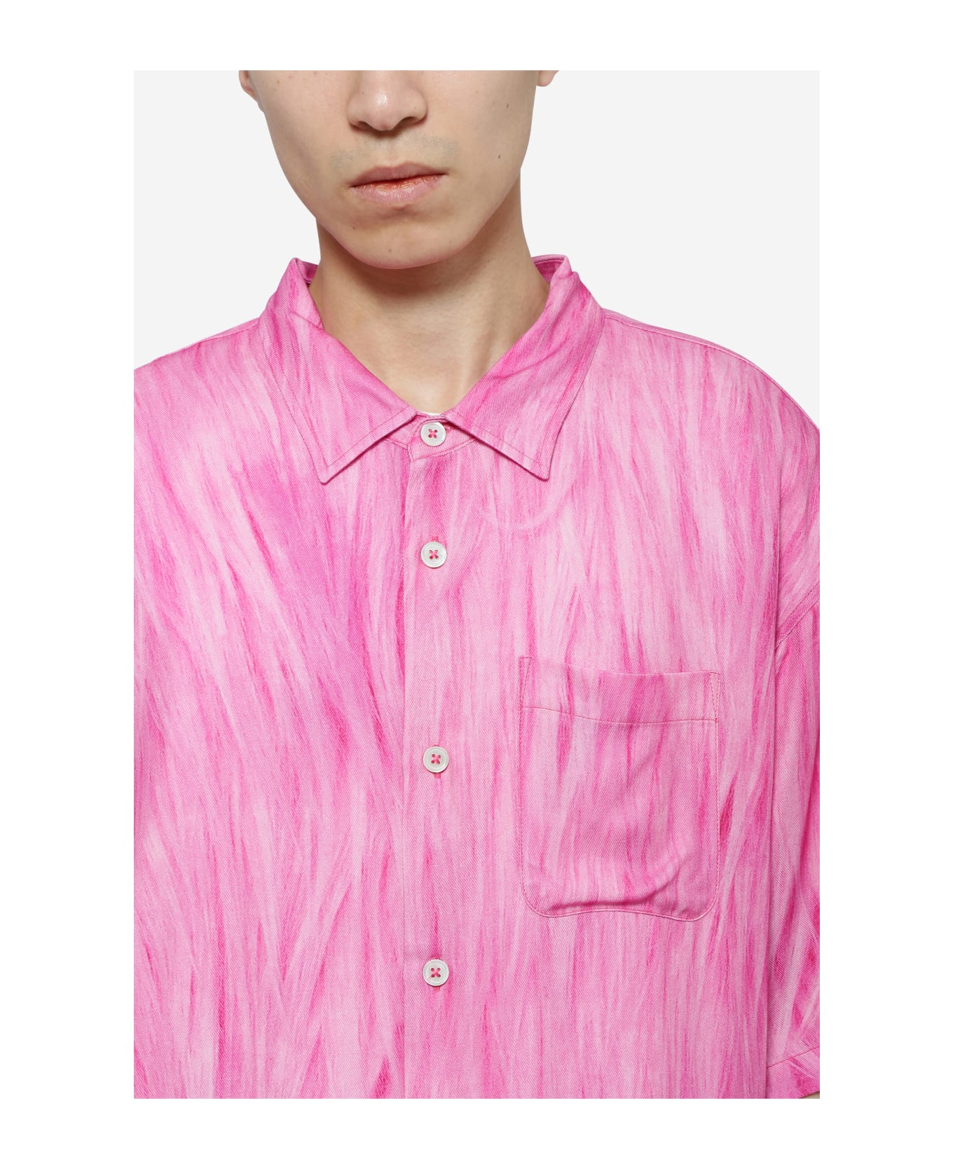 Stussy Fur Print Shirt - Pink シャツ