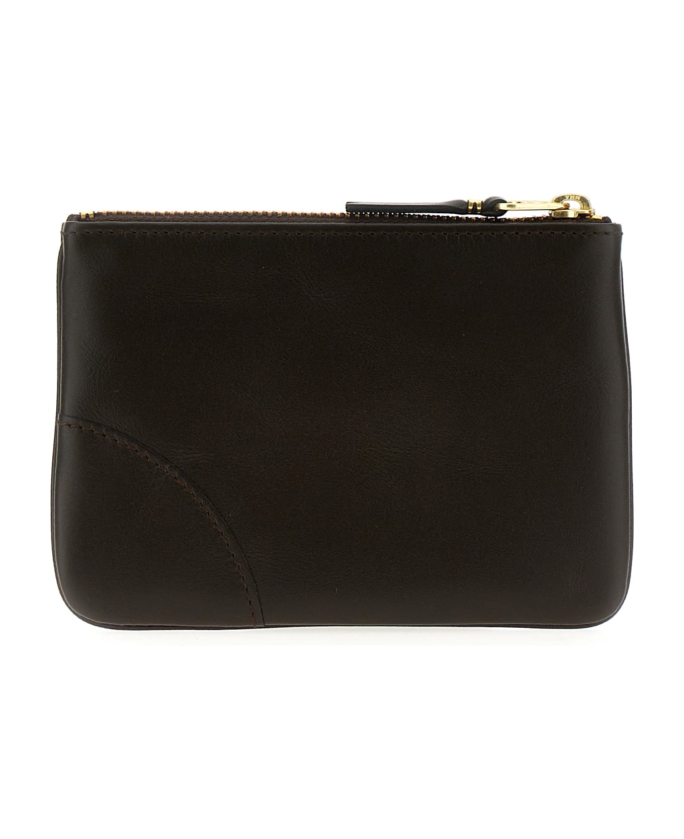 Comme des Garçons Wallet Logo Leather Wallet - Brown