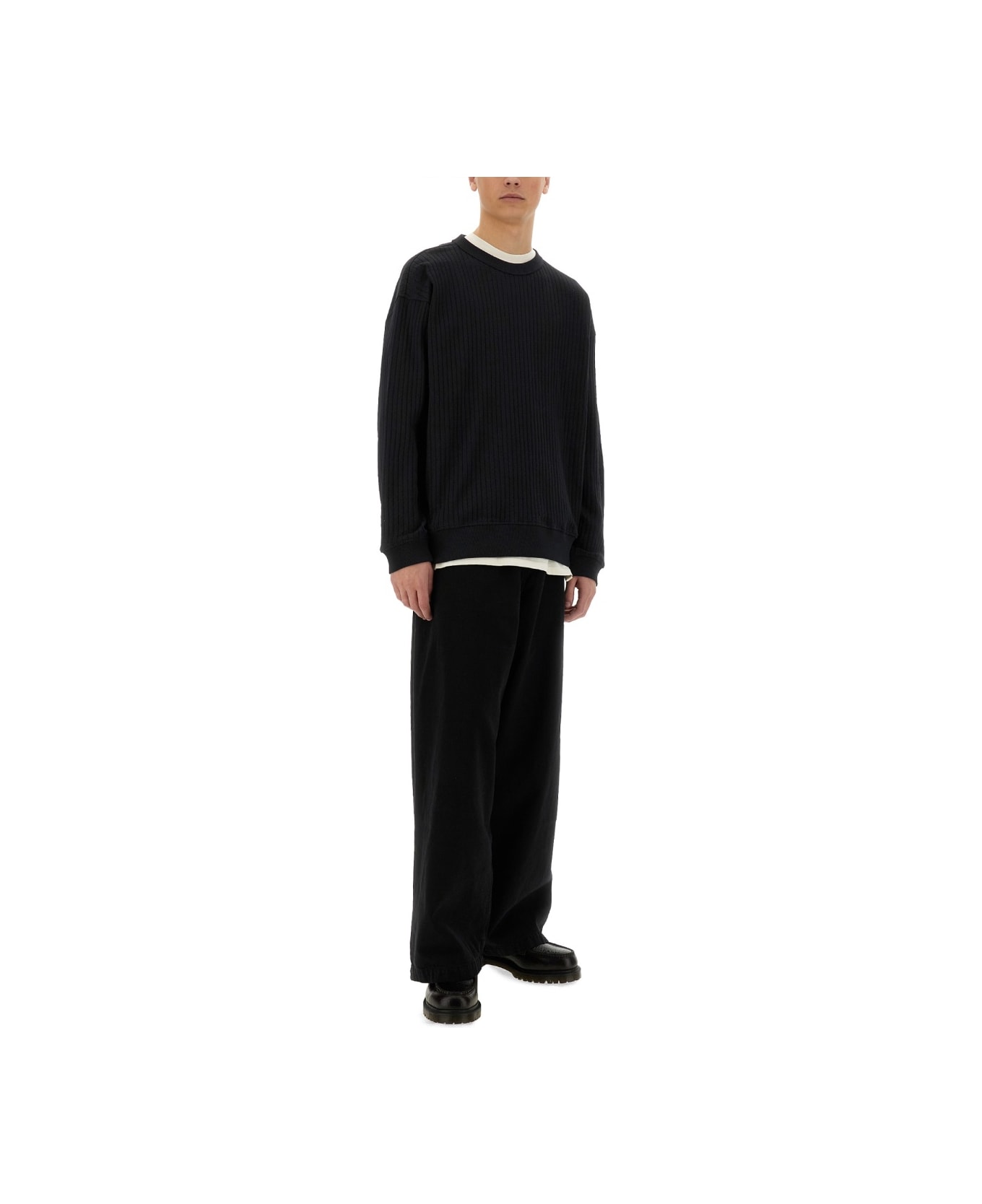 YMC "fauss" Sweatshirt - BLACK