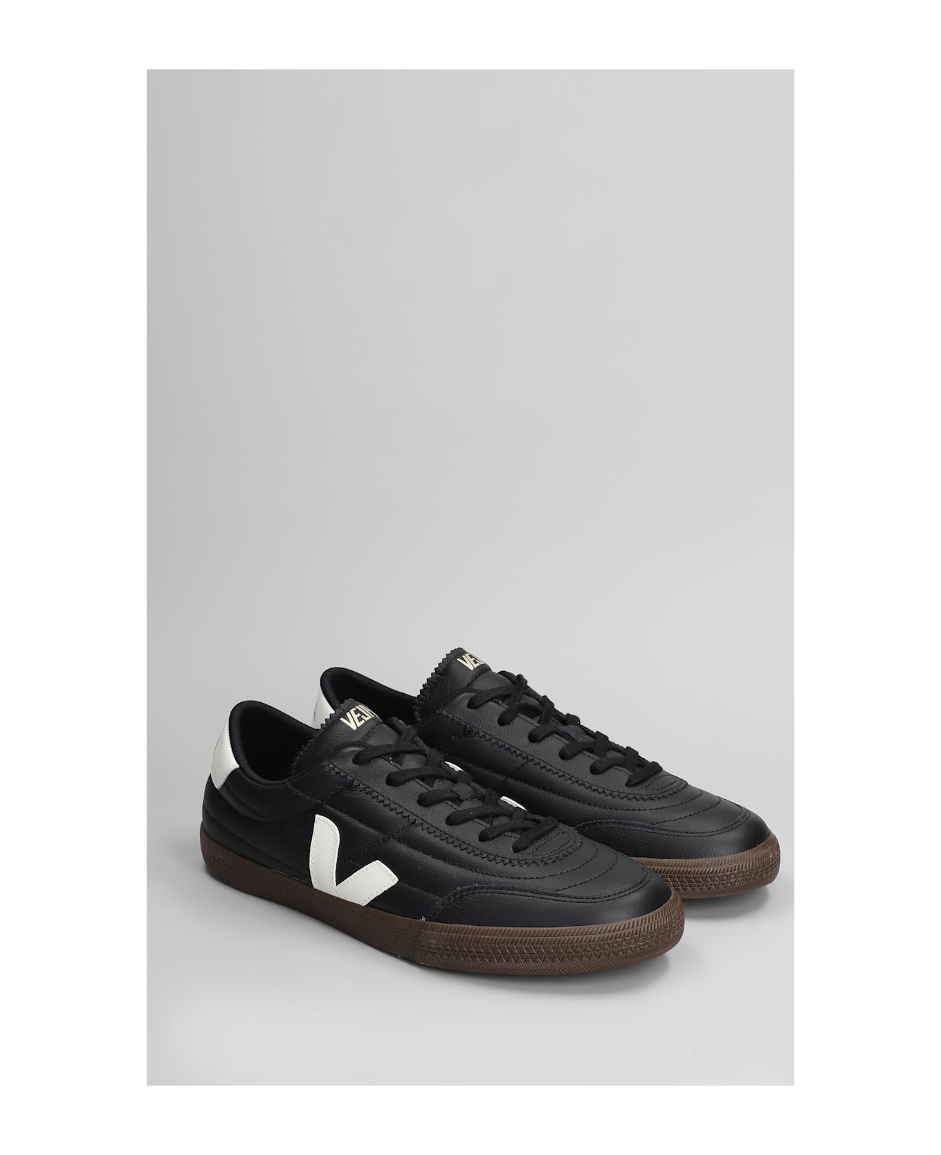 Veja Panenka O.t Sneakers In Black Leather - black