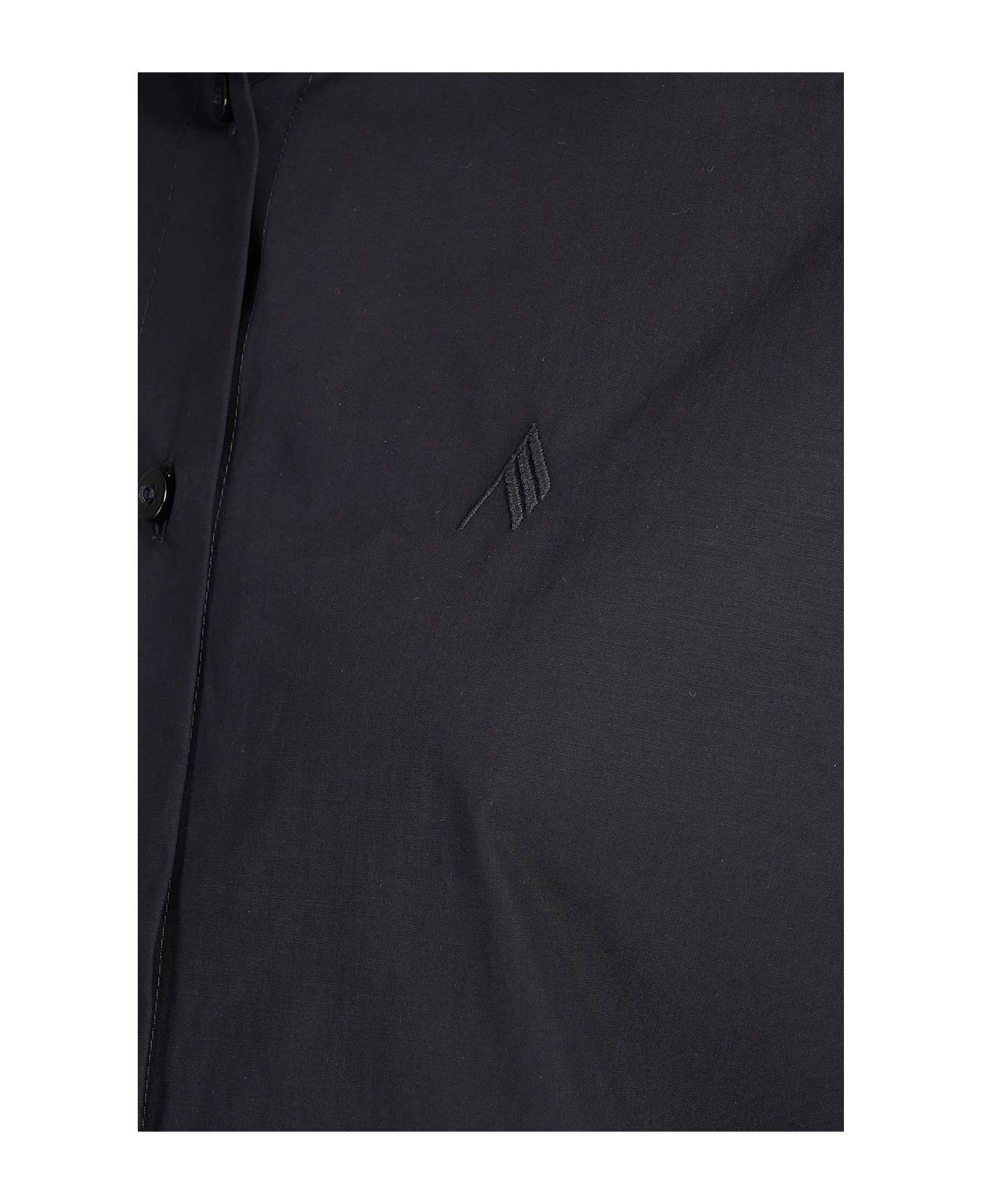 The Attico Shirt In Black Cotton - black