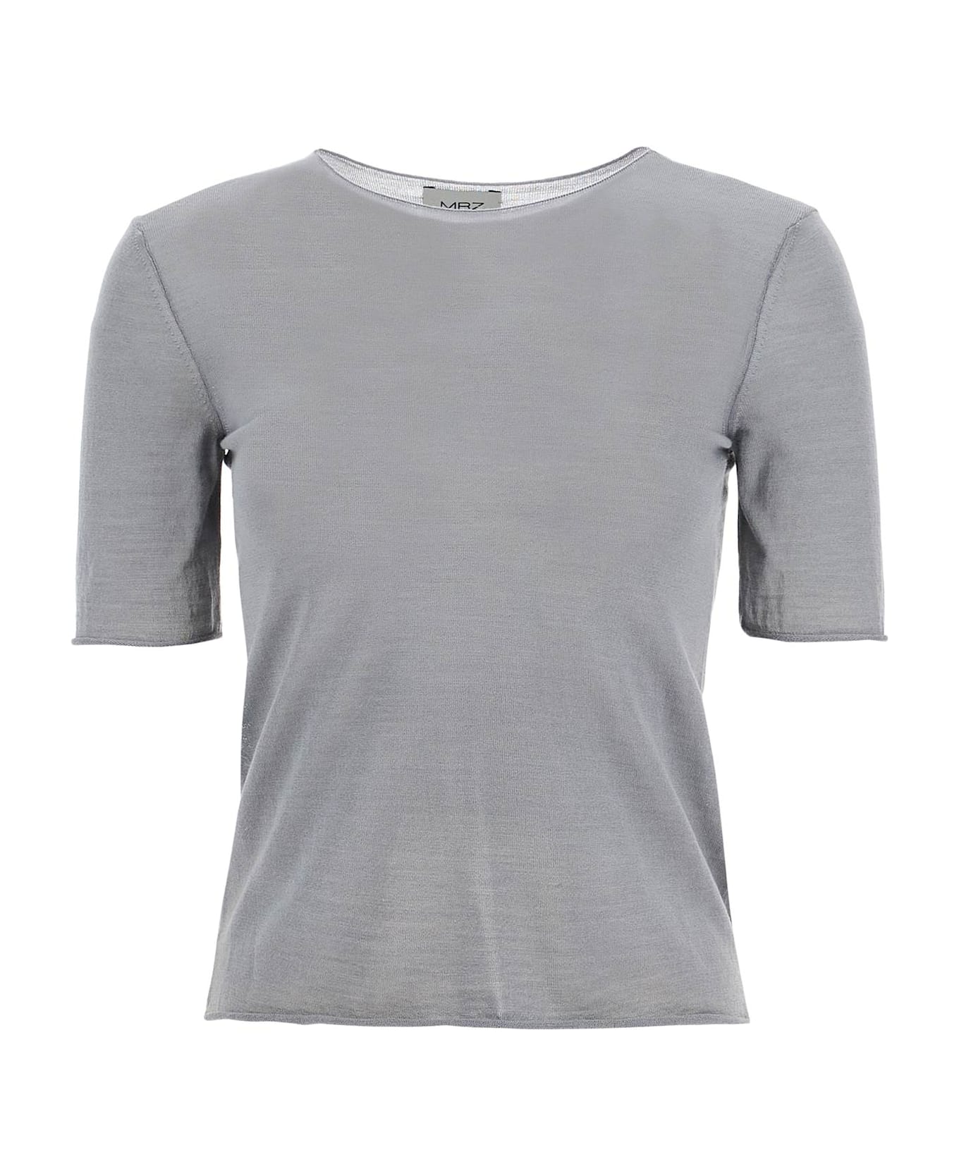 Mrz Short-sleeved Knit Top For - FERRO (Grey)