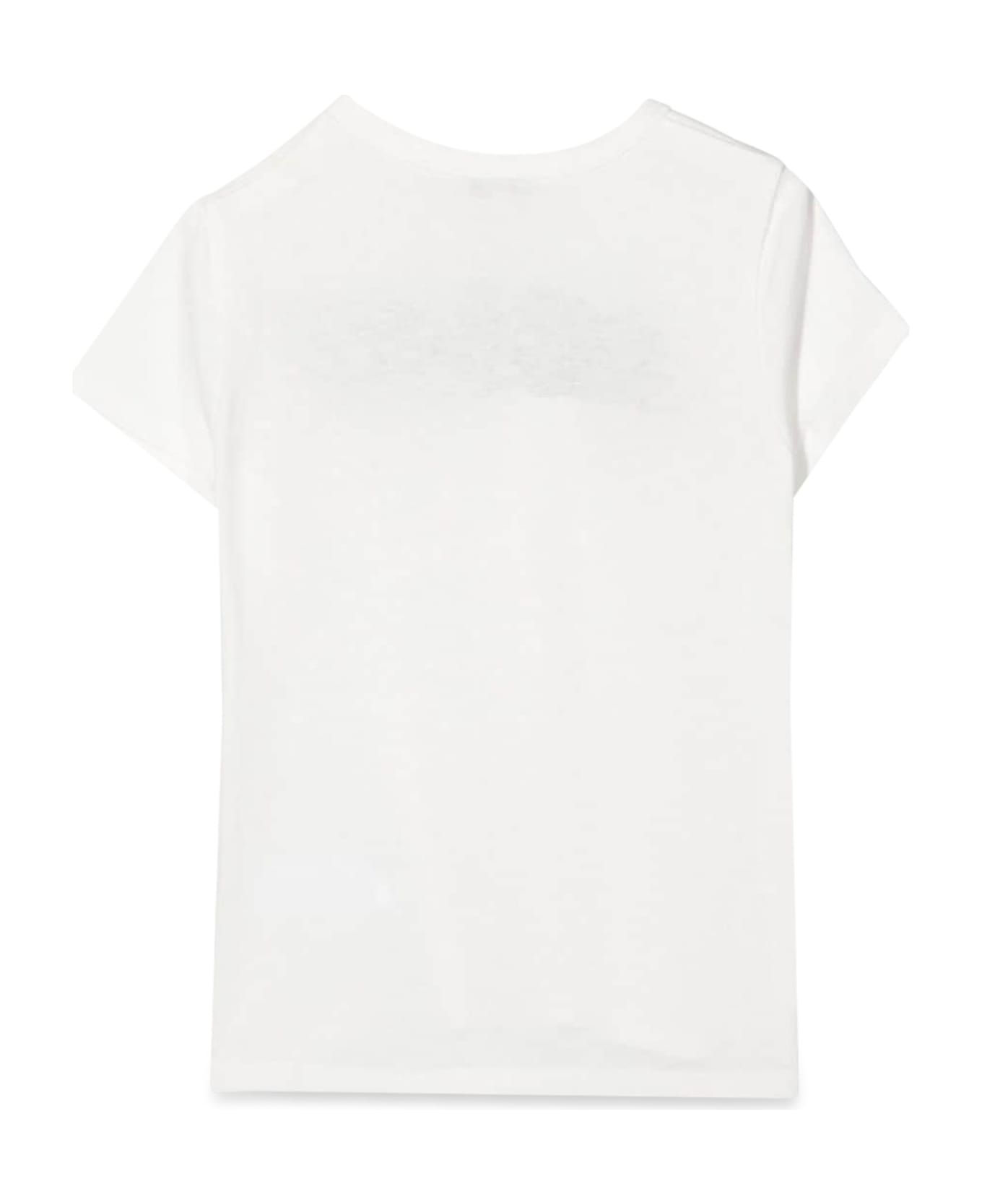 Lanvin Short Sleeve Spotted Logo T-shirt - AVORIO