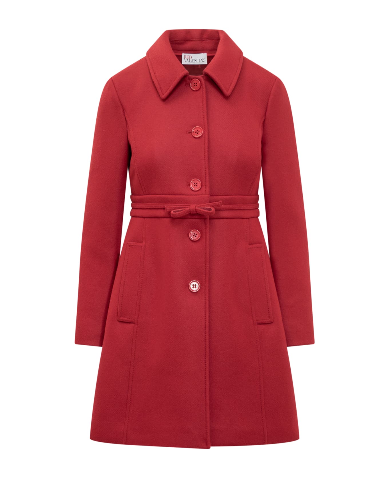 RED Valentino Bow Coat - SCARLET