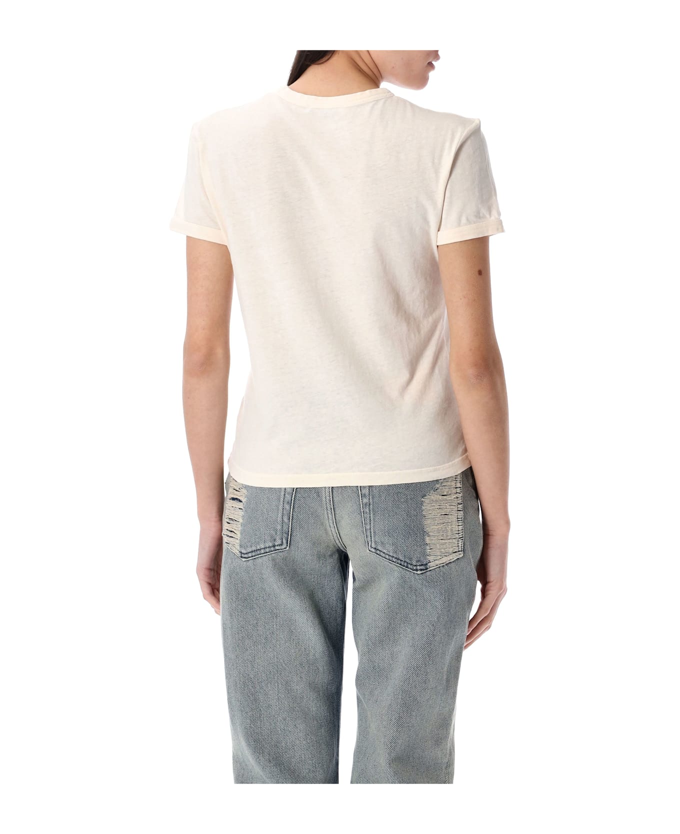 Acne Studios Logo T-shirt - PEARL GREY