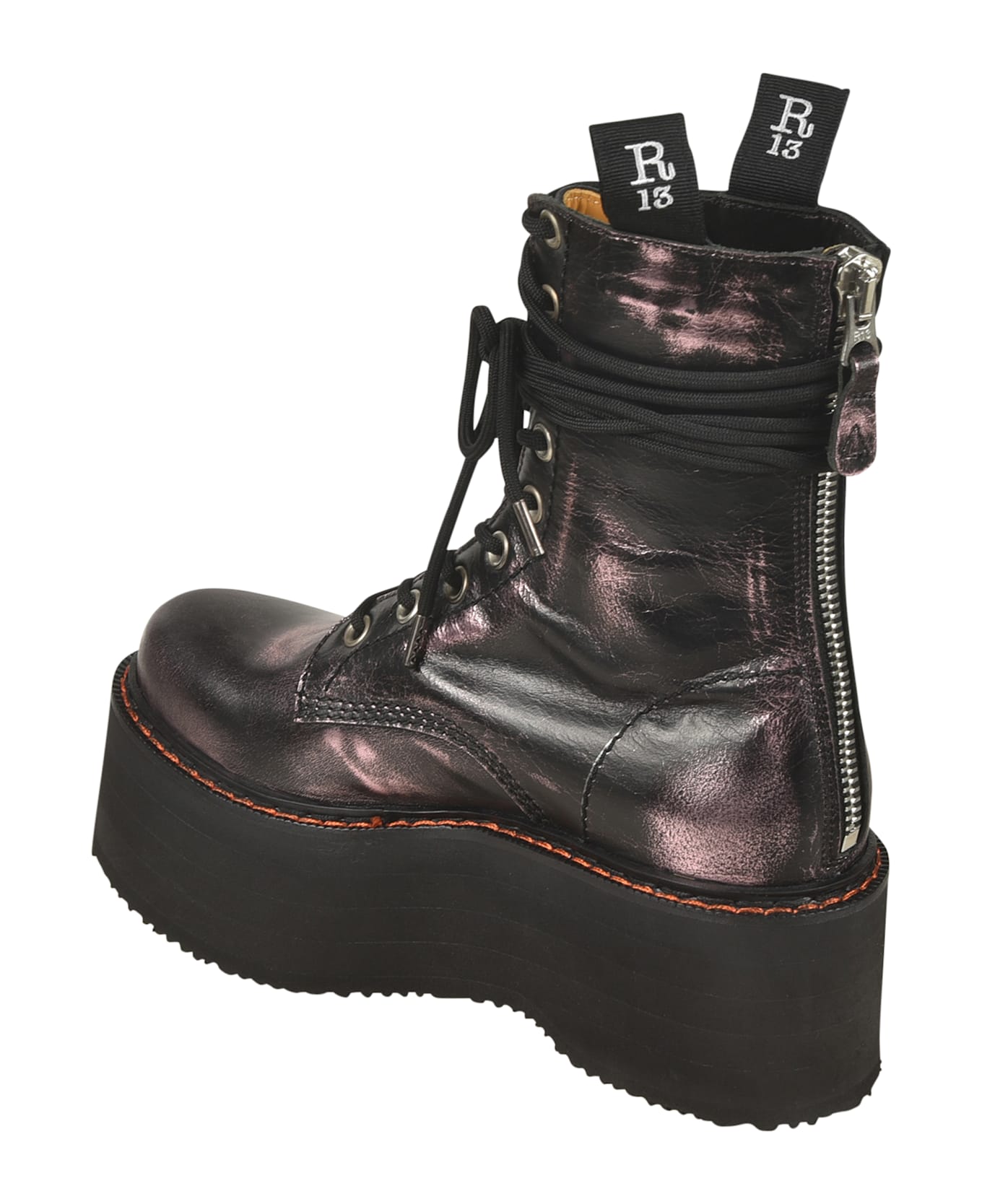 R13 Double-stack Boots - Black