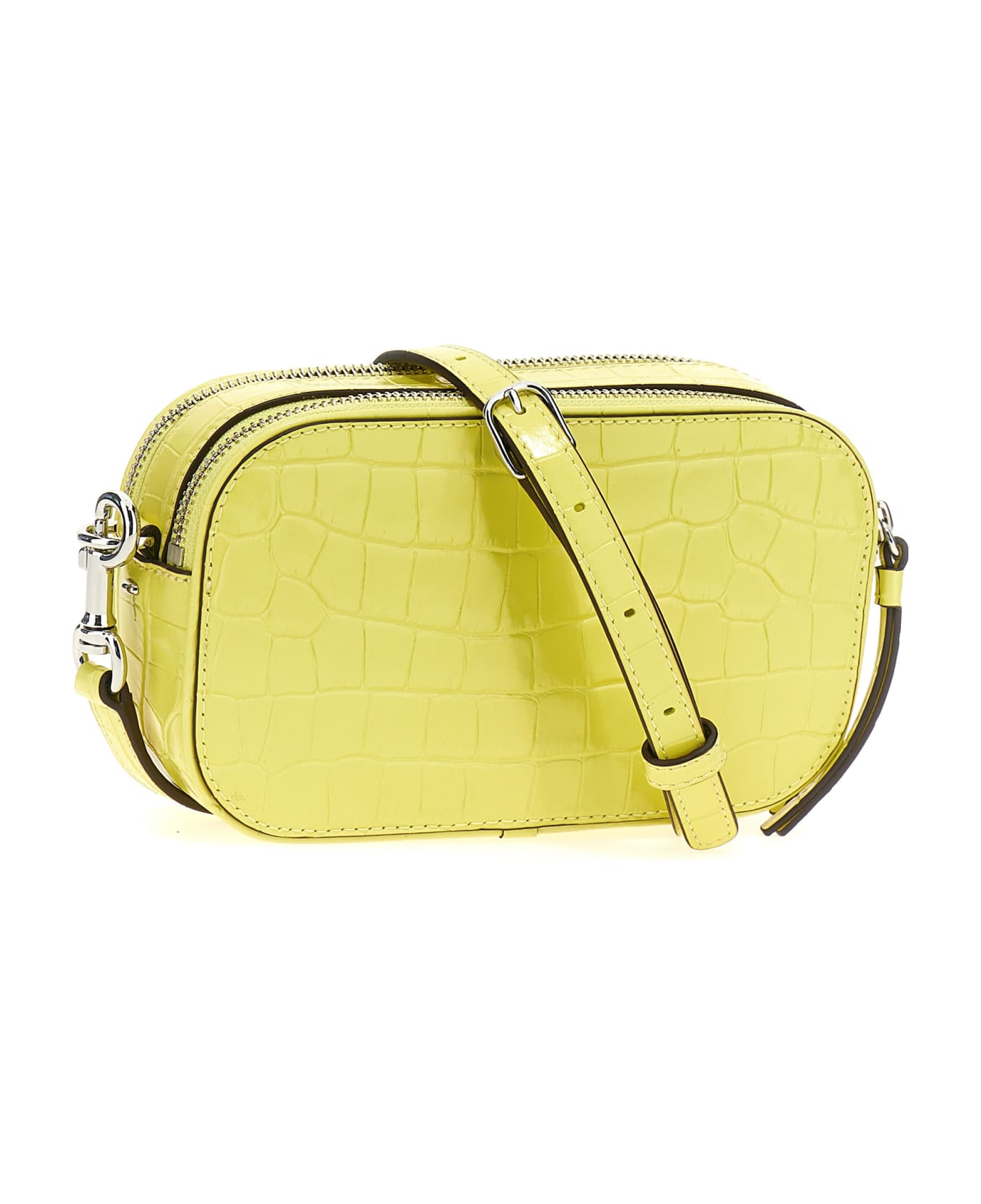 Tory Burch 
miller Croc Embossed Mini
 Crossbody Bag - Yellow