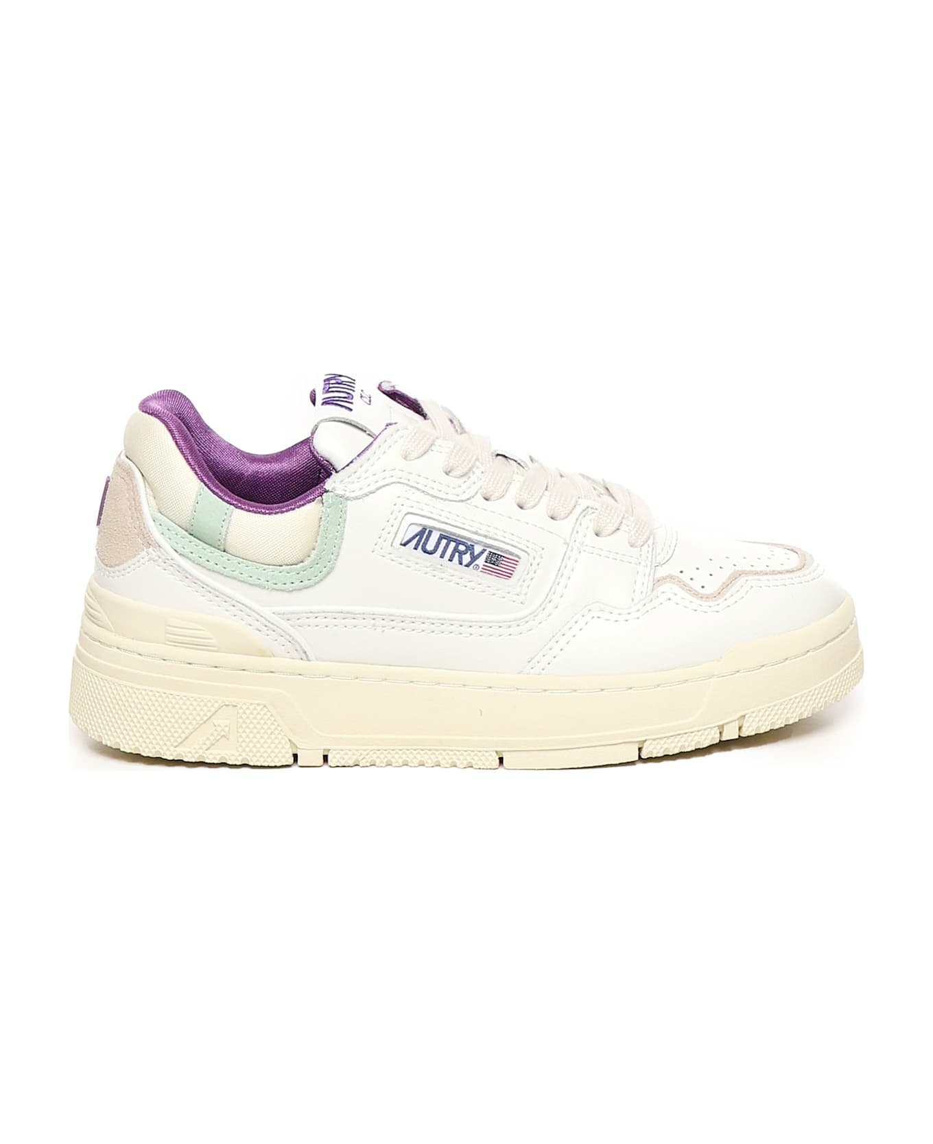 Autry Clc Low Sneakers - WHITE, pink