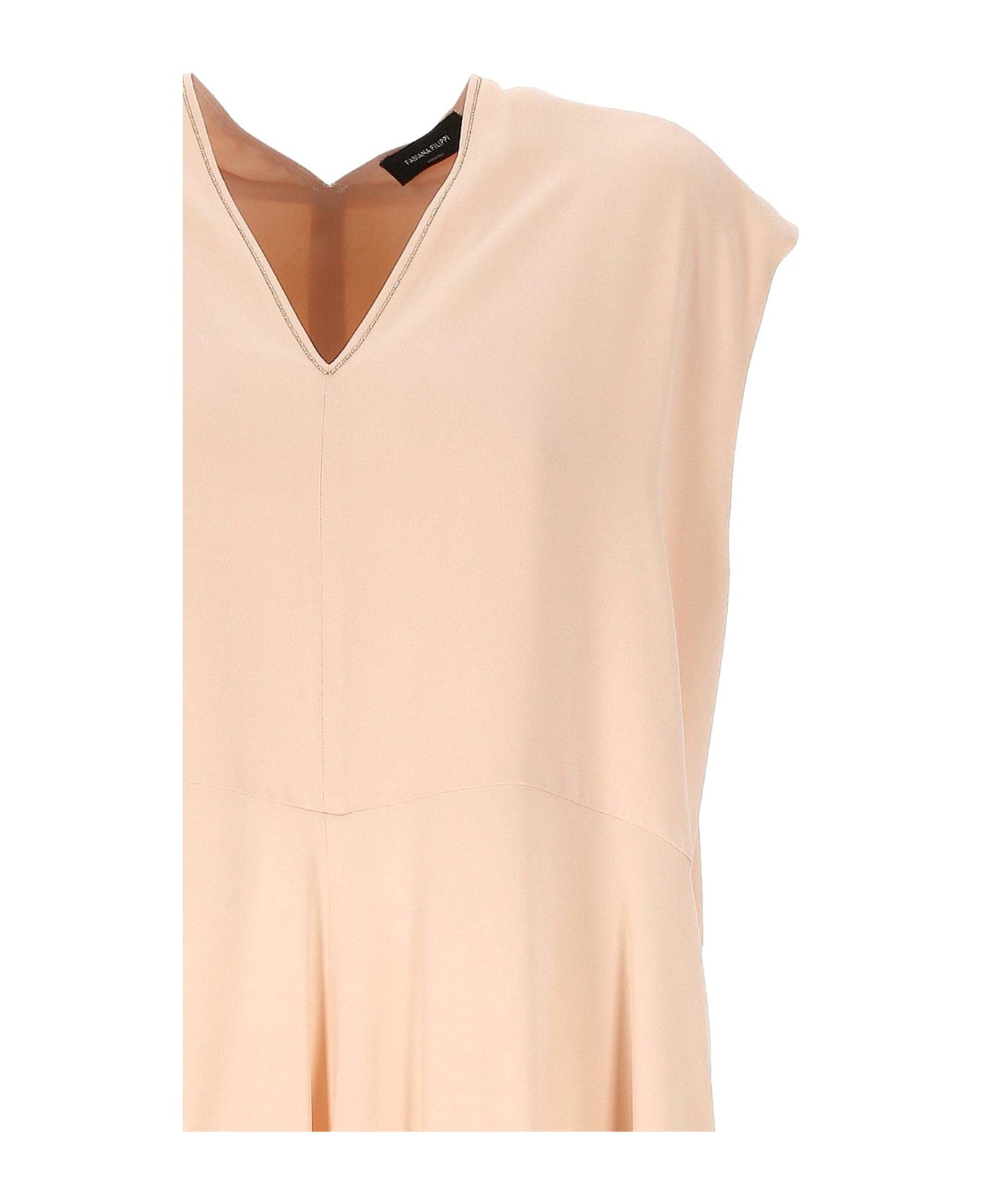 Fabiana Filippi V-neck Sleeveless Dress