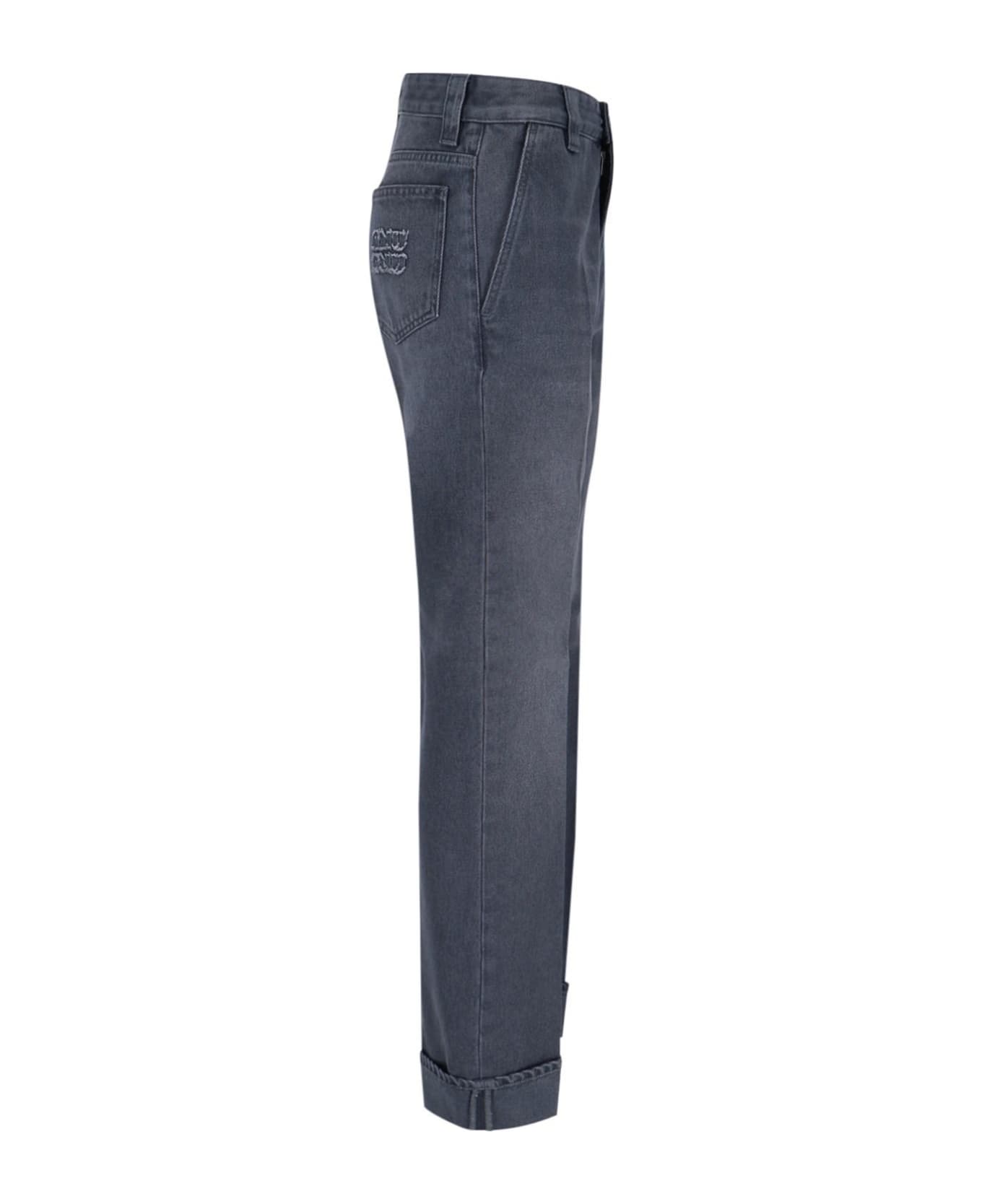 Miu Miu Straight Jeans - GRIGIO