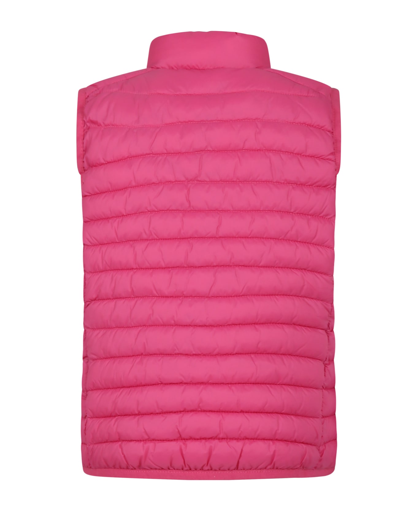 Save the Duck Pink Dolin Vest For Girl With Iconic Logo - Pink コート＆ジャケット