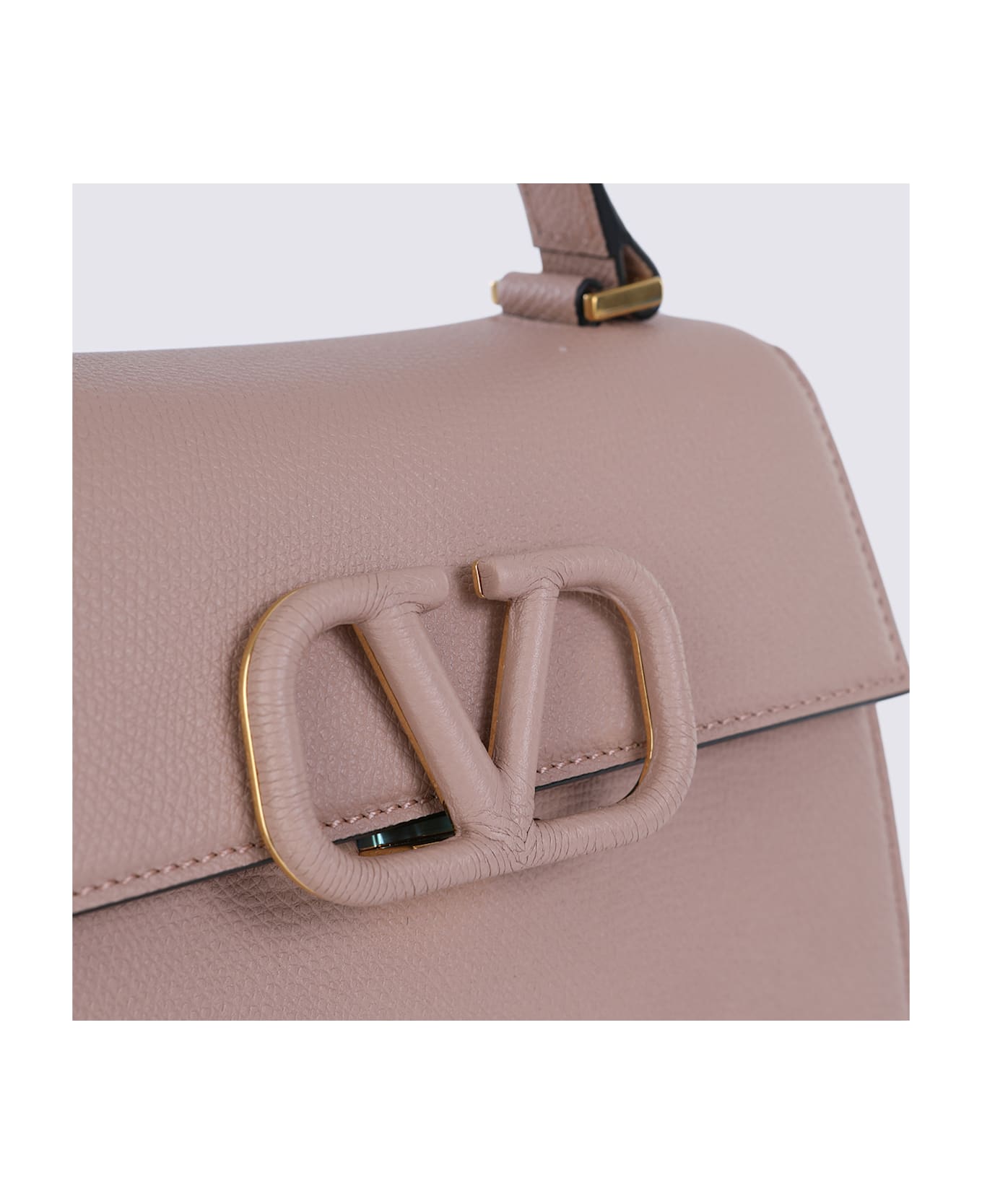 Valentino Garavani Pink Leather Vsling Top Handle Bag - ROSE CANNELLE