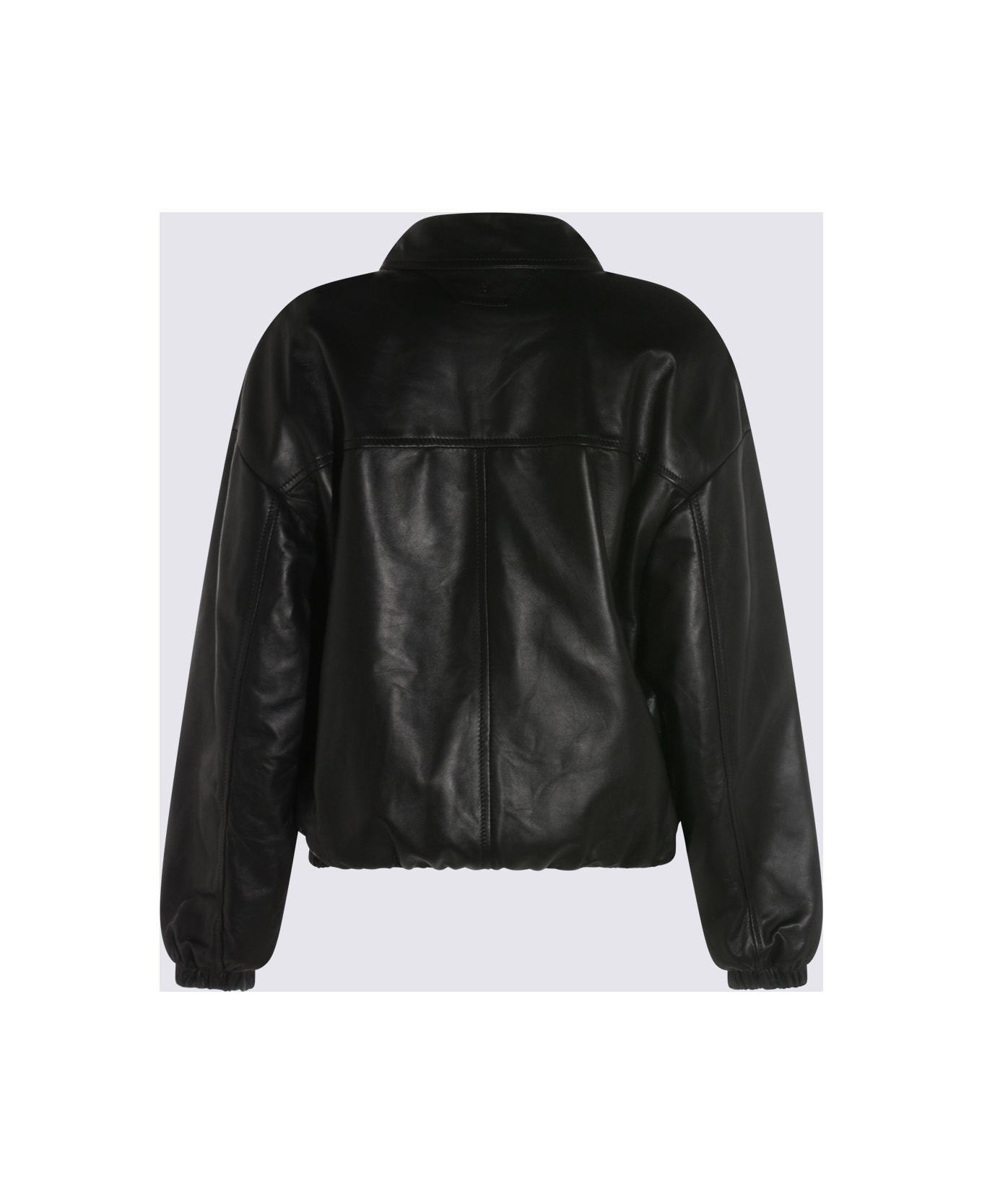 Salvatore Santoro Black Leather Jacket - Grey
