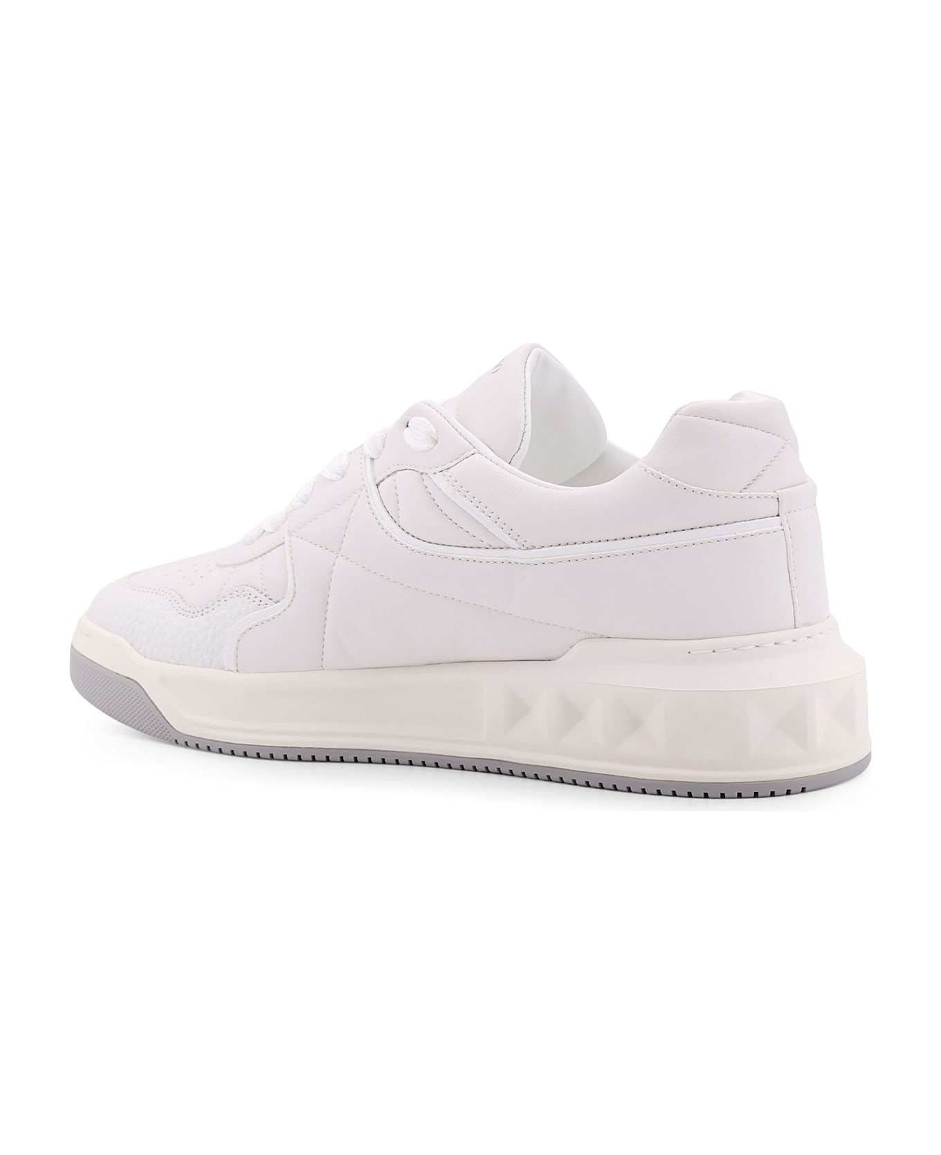 Valentino Garavani One-stud Low-top Valentino Garavani Leather Sneakers - White