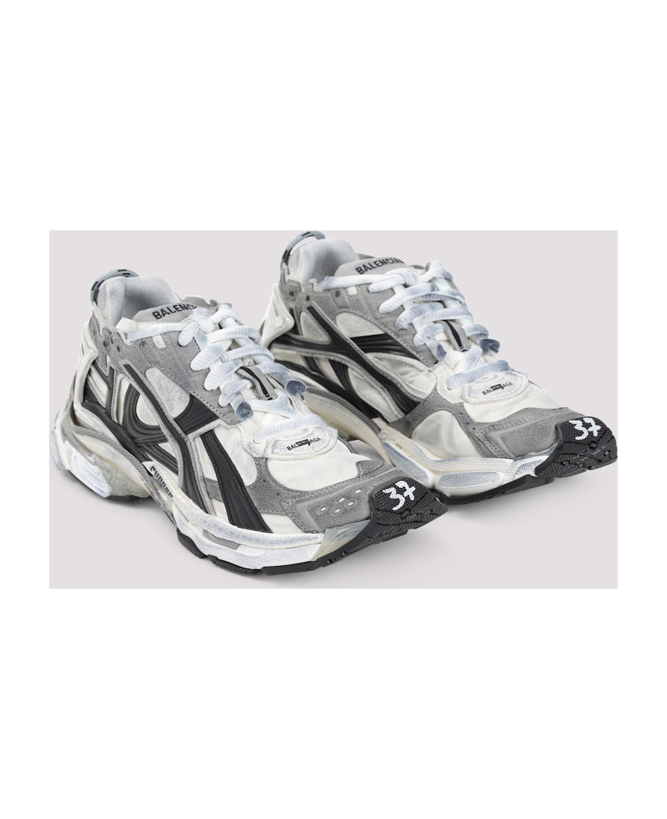 Balenciaga Runner Gradient Snekaers - Grey White Black
