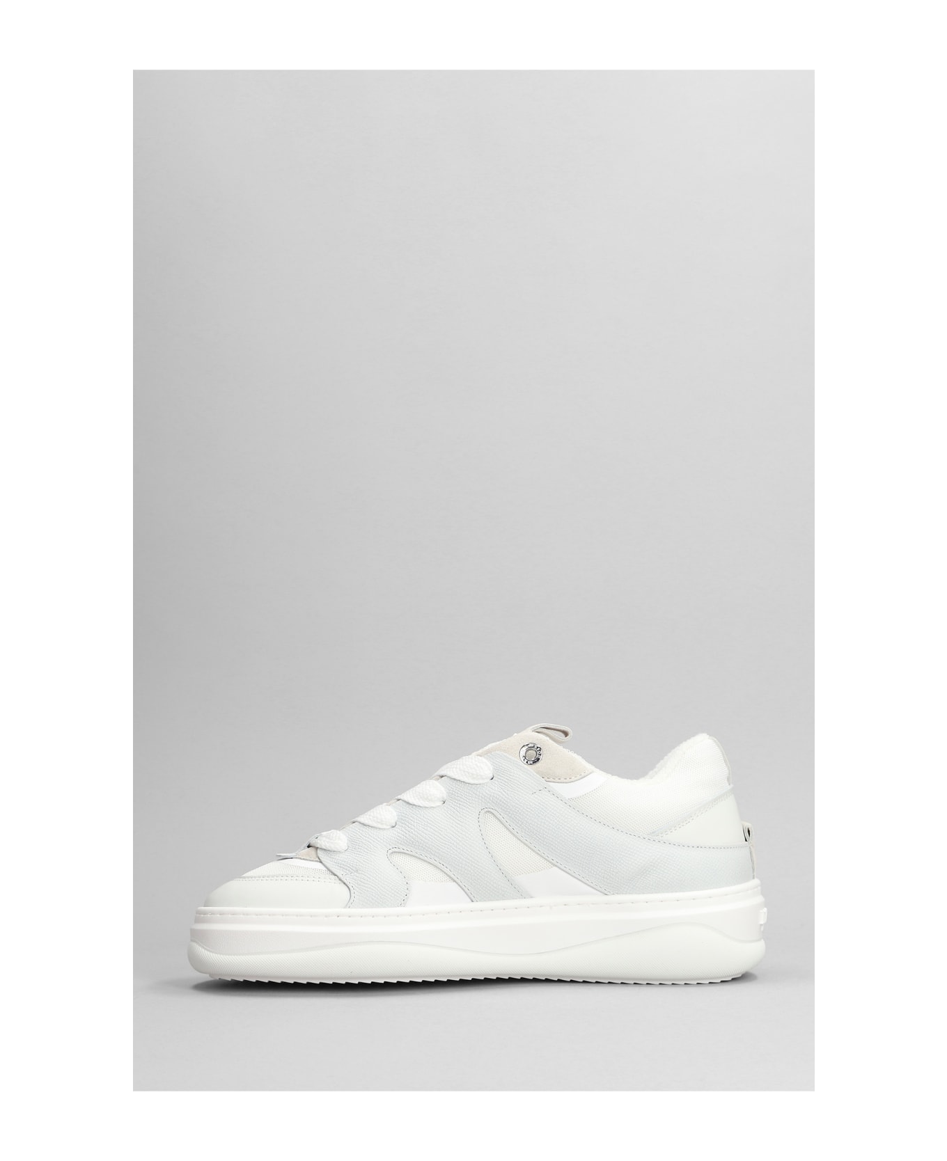 Mason Garments Venice Sneakers In White Suede And Fabric - white スニーカー