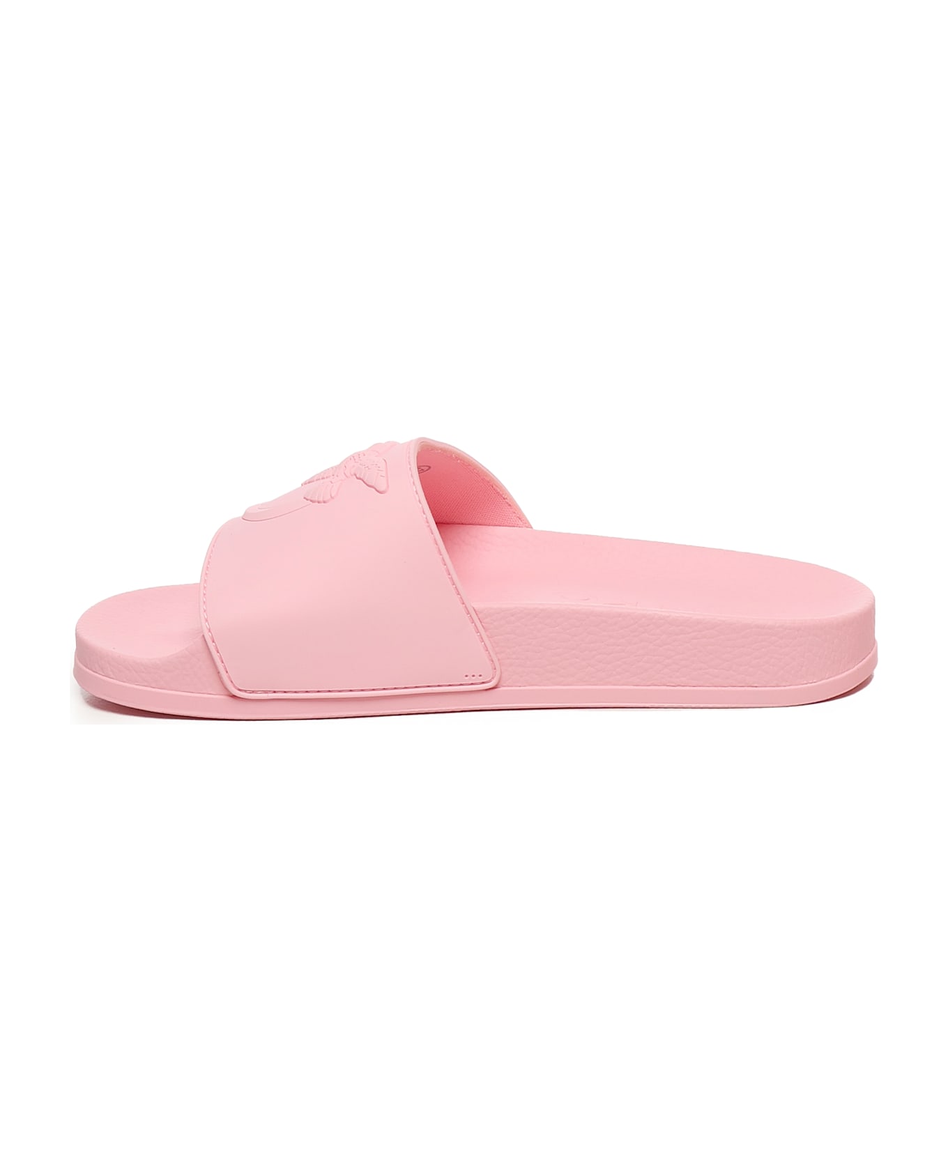 Pinko Rubber Slide With Logo - Pink