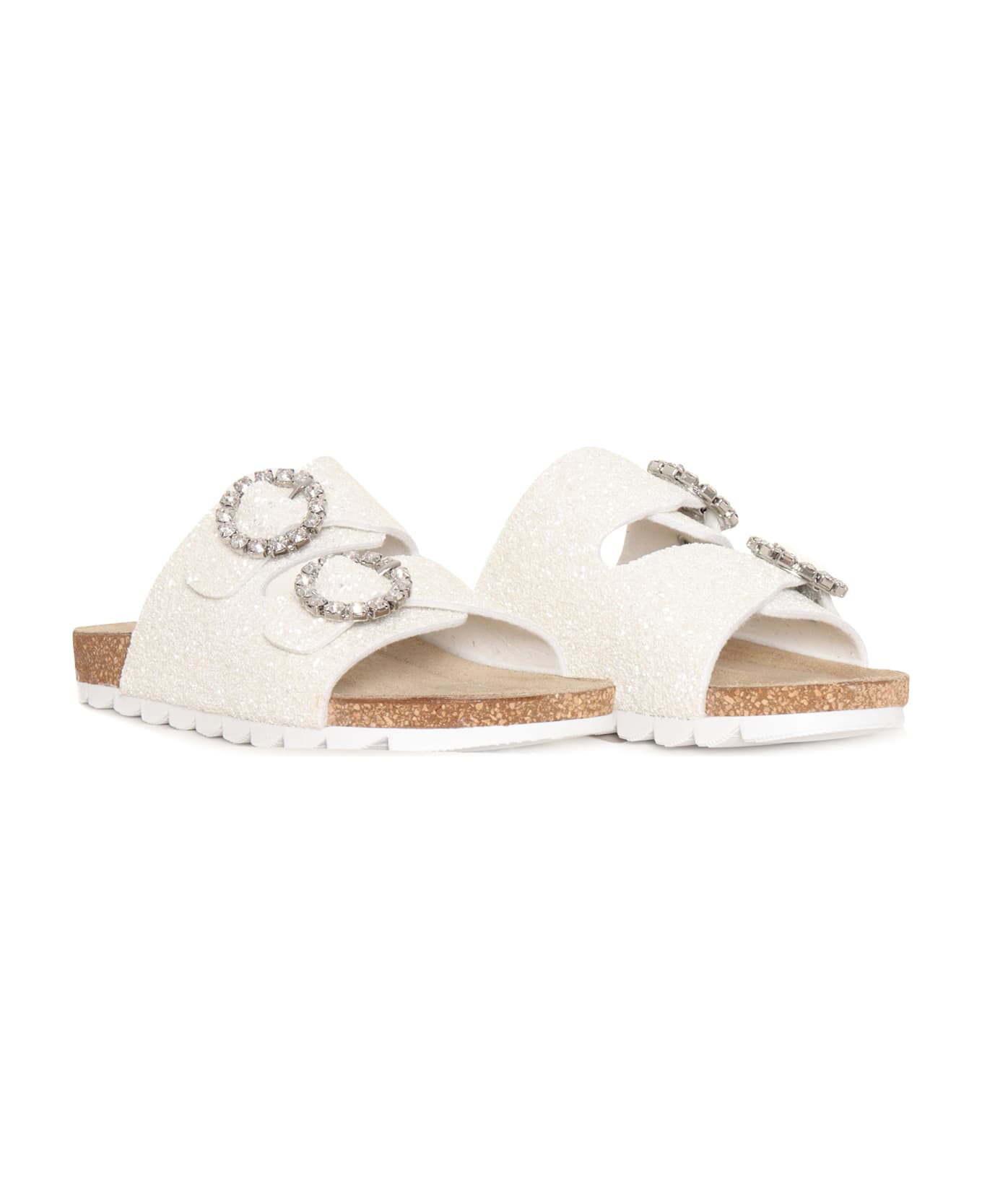Monnalisa Slippers - WHITE